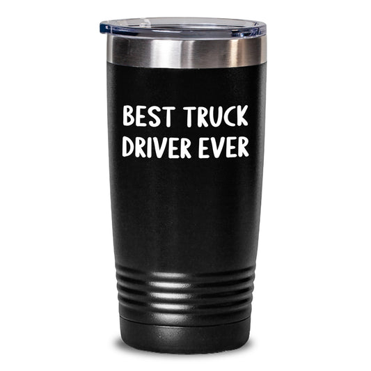 Funny Truck Driver Tumbler Gifts for Men from Friends - Best Truck Driver Ever - Main