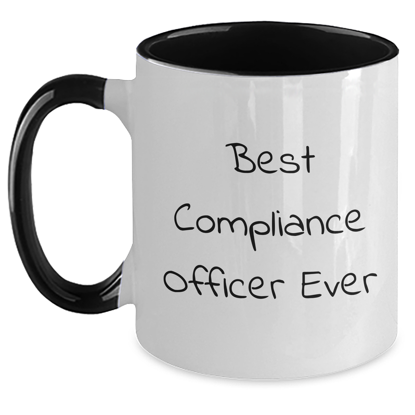 Compliance Officer Gifts, Funny Quote, Two Tone Coffee Mug, Best Ever Graduation Unique Gifts from Friends, Gifts for Compliance Officer - Main