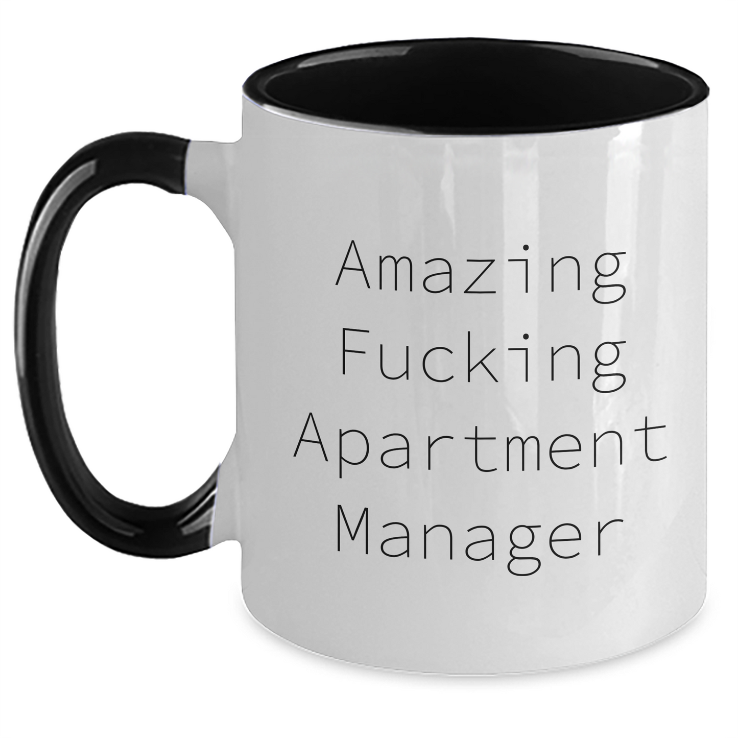 Funny Apartment Manager Gifts from Friends - Amazing 2-Tone Coffee Mug for Him/Her, Graduation Unique Gift Ideas - Main