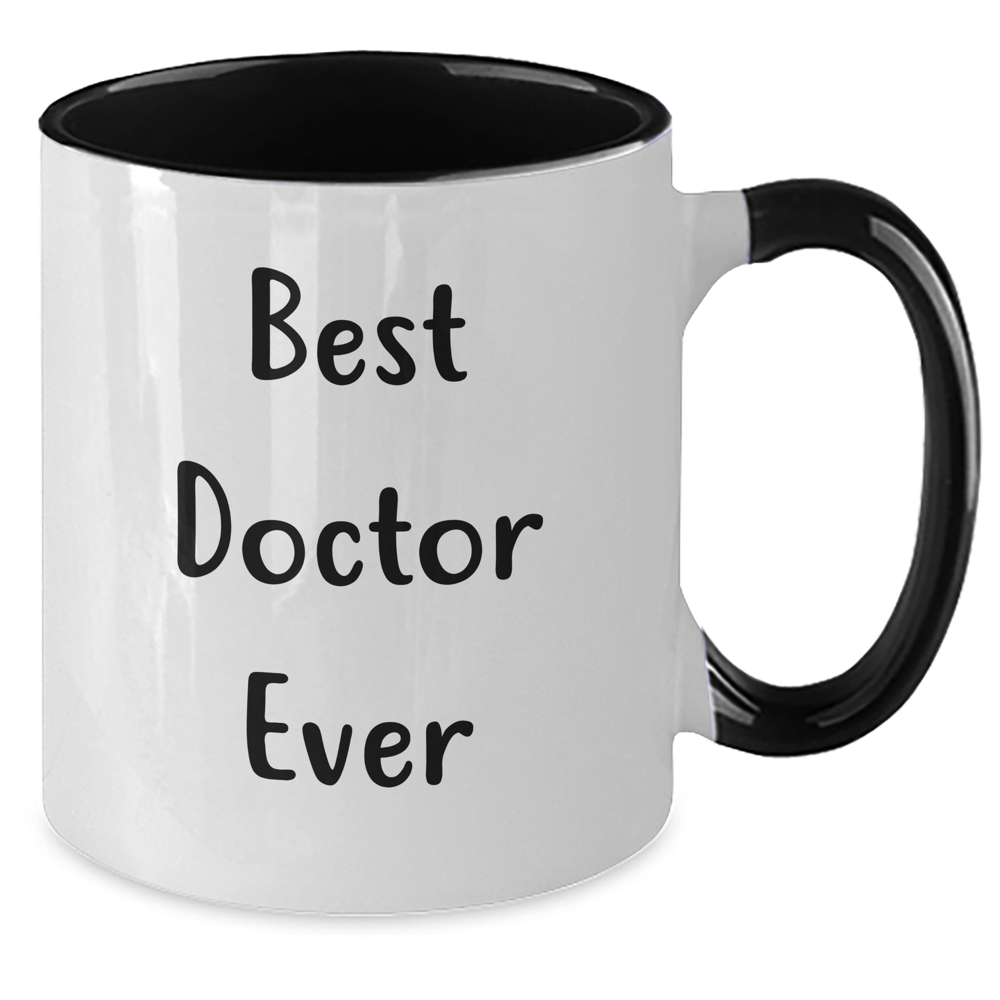Funny Doctor Gifts for Her or Him - Best Doctor Ever Quote on Two Tone Coffee Mug, Graduation Unique Gifts from Family to Friends - Additional