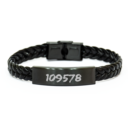Actor Gifts from Friends, Funny Interlaced Leather Bracel, Keep Calm Or I Will Use My Actor Voice, Graduation Unique Gifts for Him - Image 1