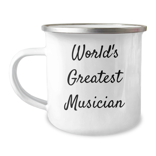 Funny World's Greatest Musician Gifts for Musician Men from Family - Unique Camping Mug for Graduation - Image 1