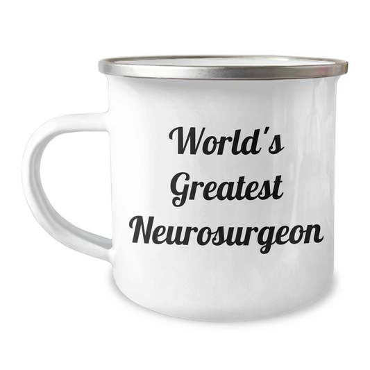World's Greatest Neurosurgeon Funny Gift for Men, Unique Camping Mug from Friends, Graduation Unique Gifts for Neurosurgeon - Image 1