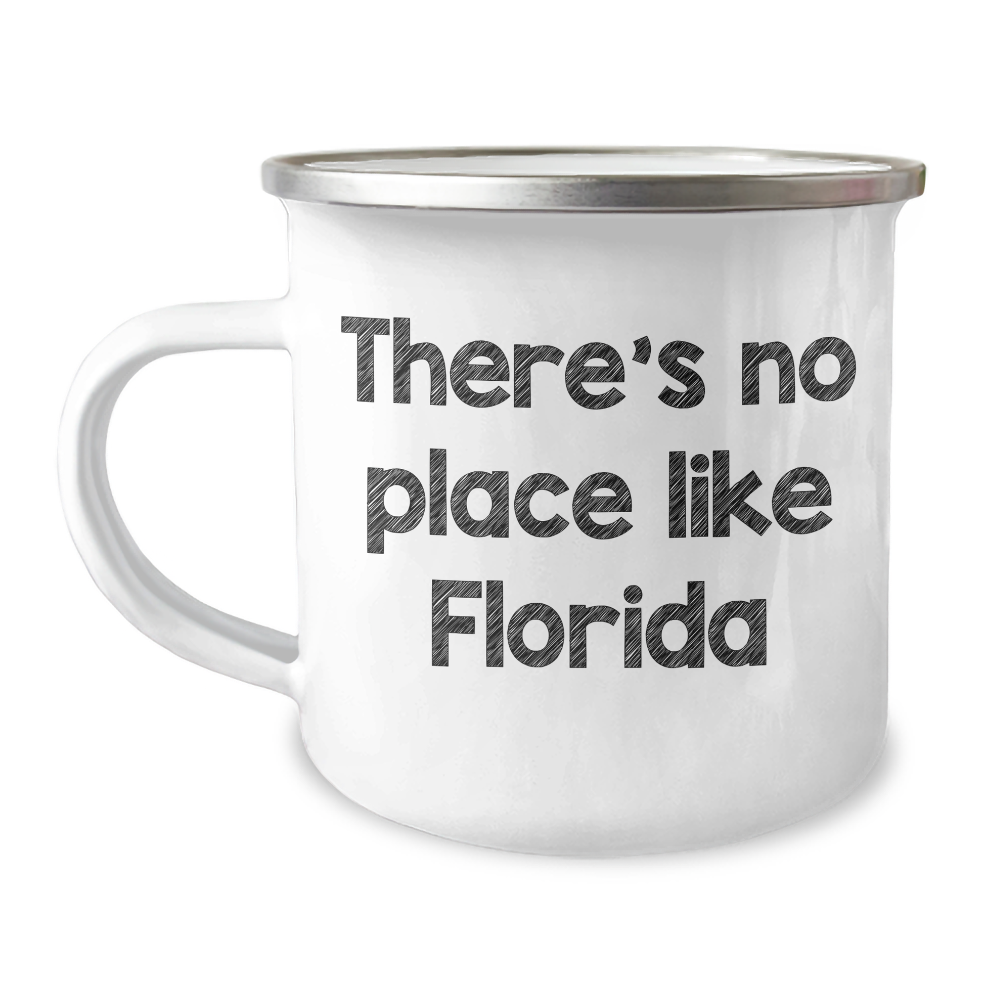 Florida Gifts from Men to Florida Friends- There's No Place Like Florida Camping Mug - Image 1