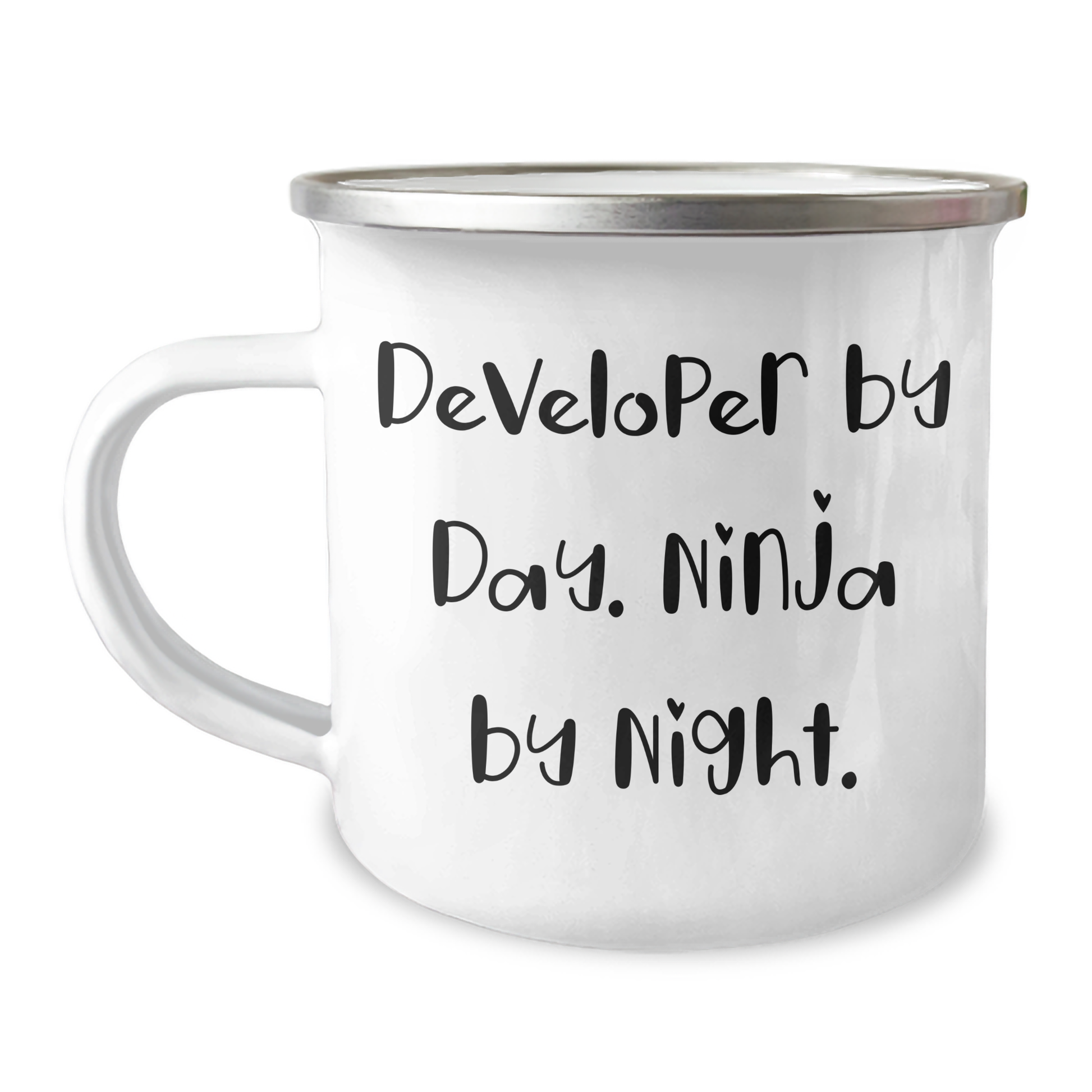 Developer Gifts by Day, Ninja Mugs by Night, Funny Camping Mug for Father's Day, Gifts from Men to Developer, Unique Gifts for Him - Image 1