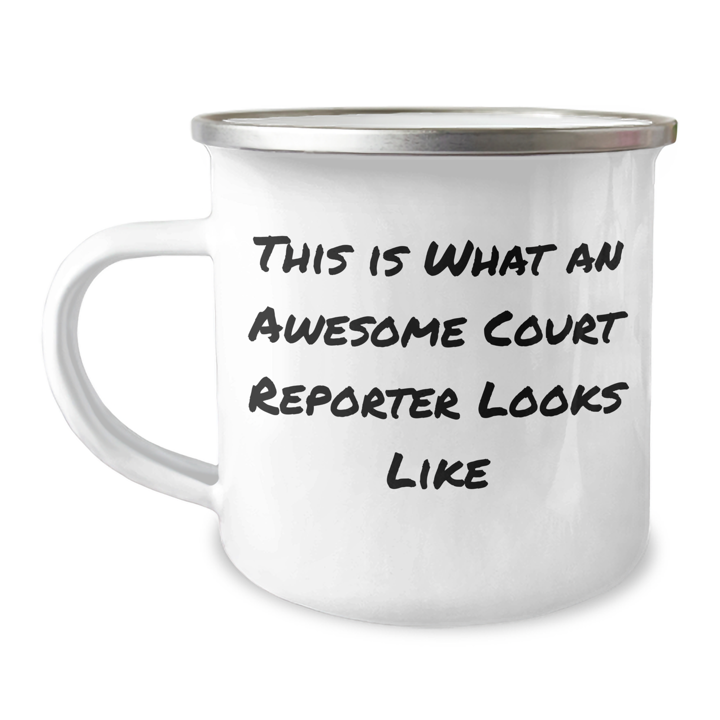 Funny Court Reporter Gifts from Family, Unique Graduation Mugs for Court Reporters, This Is What An Awesome Court Reporter Looks Like - Image 1