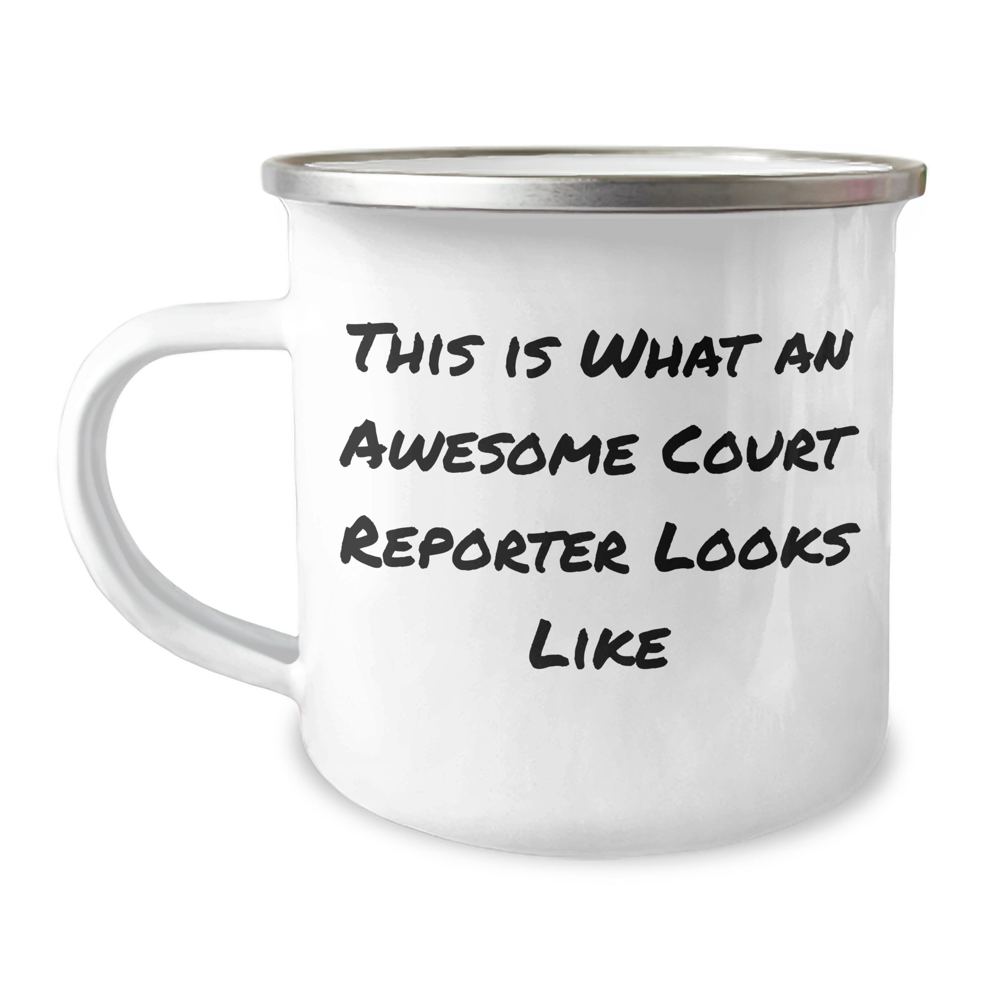 Funny Court Reporter Gifts from Family, Unique Graduation Mugs for Court Reporters, This Is What An Awesome Court Reporter Looks Like - Image 1