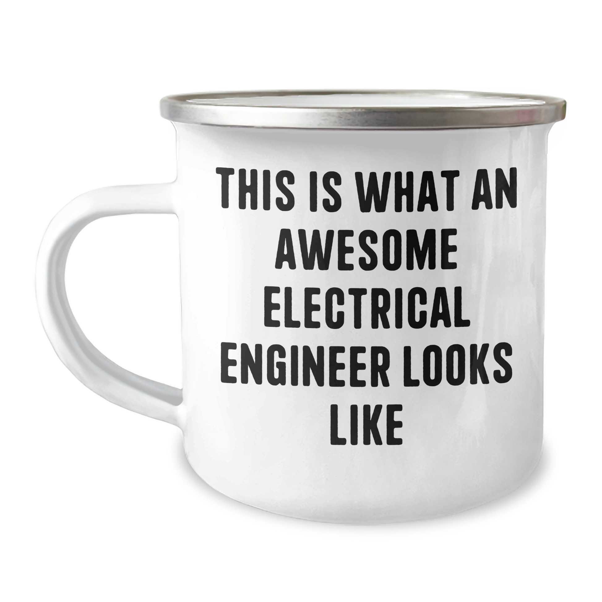 Electrical Engineer Gifts from Men, Unique Graduation Gifts for Electrical Engineer Friends, This Is What An Awesome Electrical Engineer Looks Like Camping Mug - Image 1