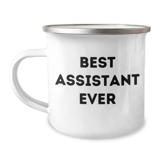 Funny Assistant Gifts from Friends, Best Assistant Ever Camping Mug for Graduation, Unique Gifts for Assistant - Image 1