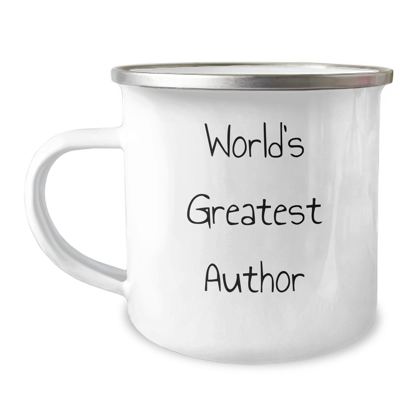 Author's Inspirational Quote Gifts from Friends to Author for Graduation with Funny World's Greatest Author Camping Mug, 12 oz - Image 1