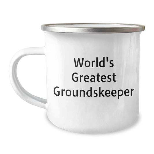 Funny groundskeeper Gifts from Men to Friends - World's Greatest groundskeeper Camping Mug for Graduation - Image 1