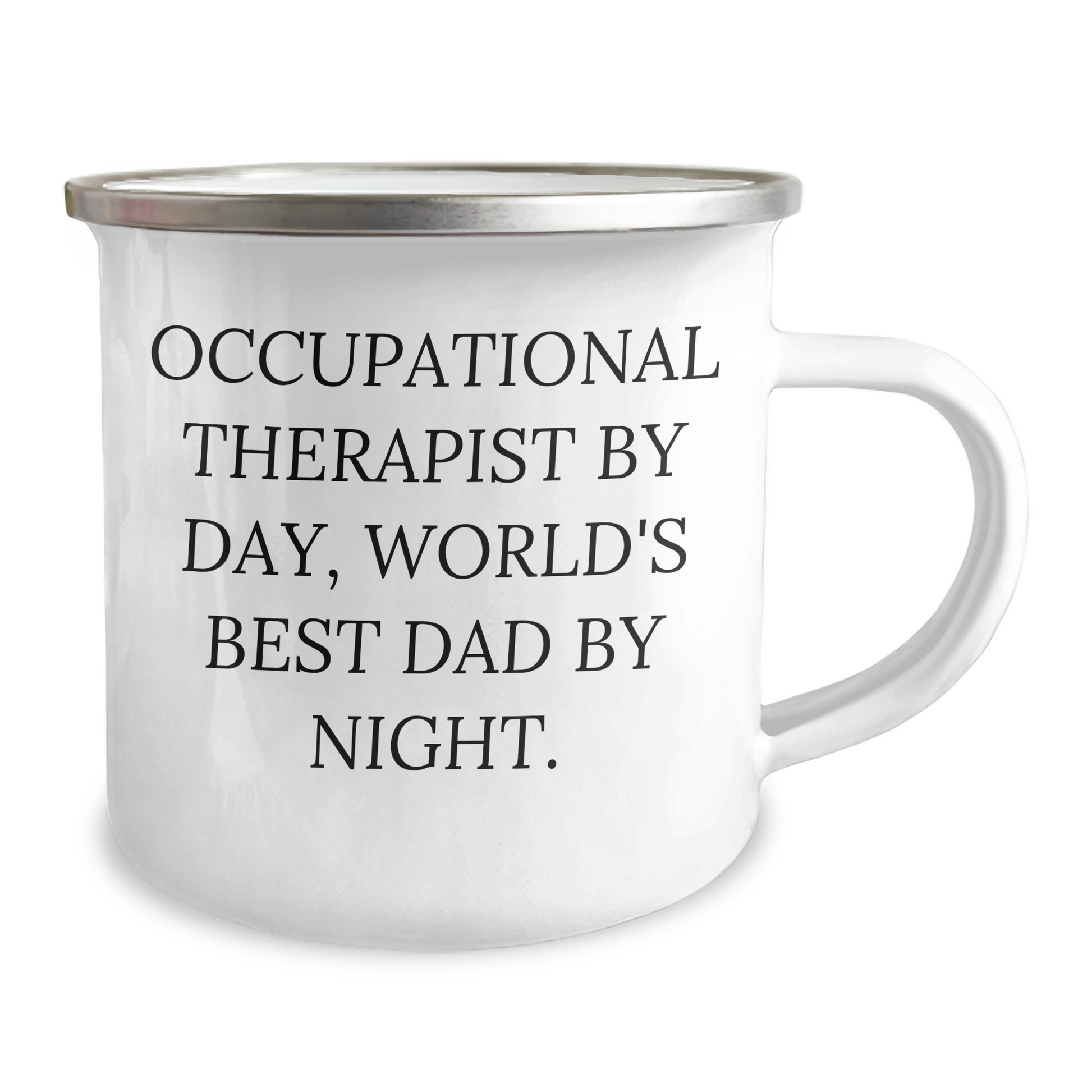 Occupational Therapist Gifts from Men, Funny Camping Mug for Occupational Therapist By Day, World's Best Dad By Night. Graduation Unique Gifts for Him - Image 2