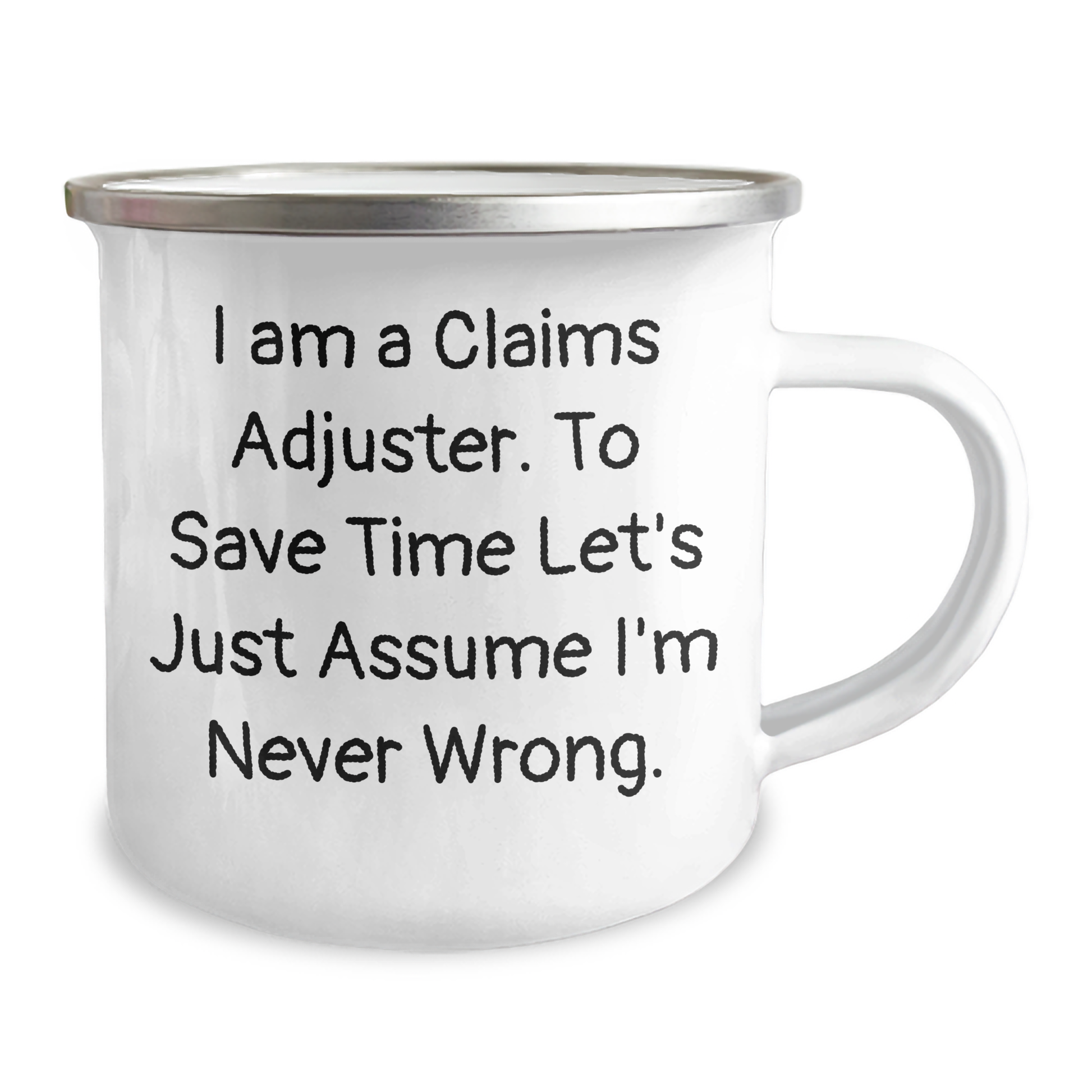 Gifts from Friends and Family for the Claims Adjuster in Your Life, Funny Quote Mug for Graduation, 12 oz Stainless Steel Camping Mug - Image 2