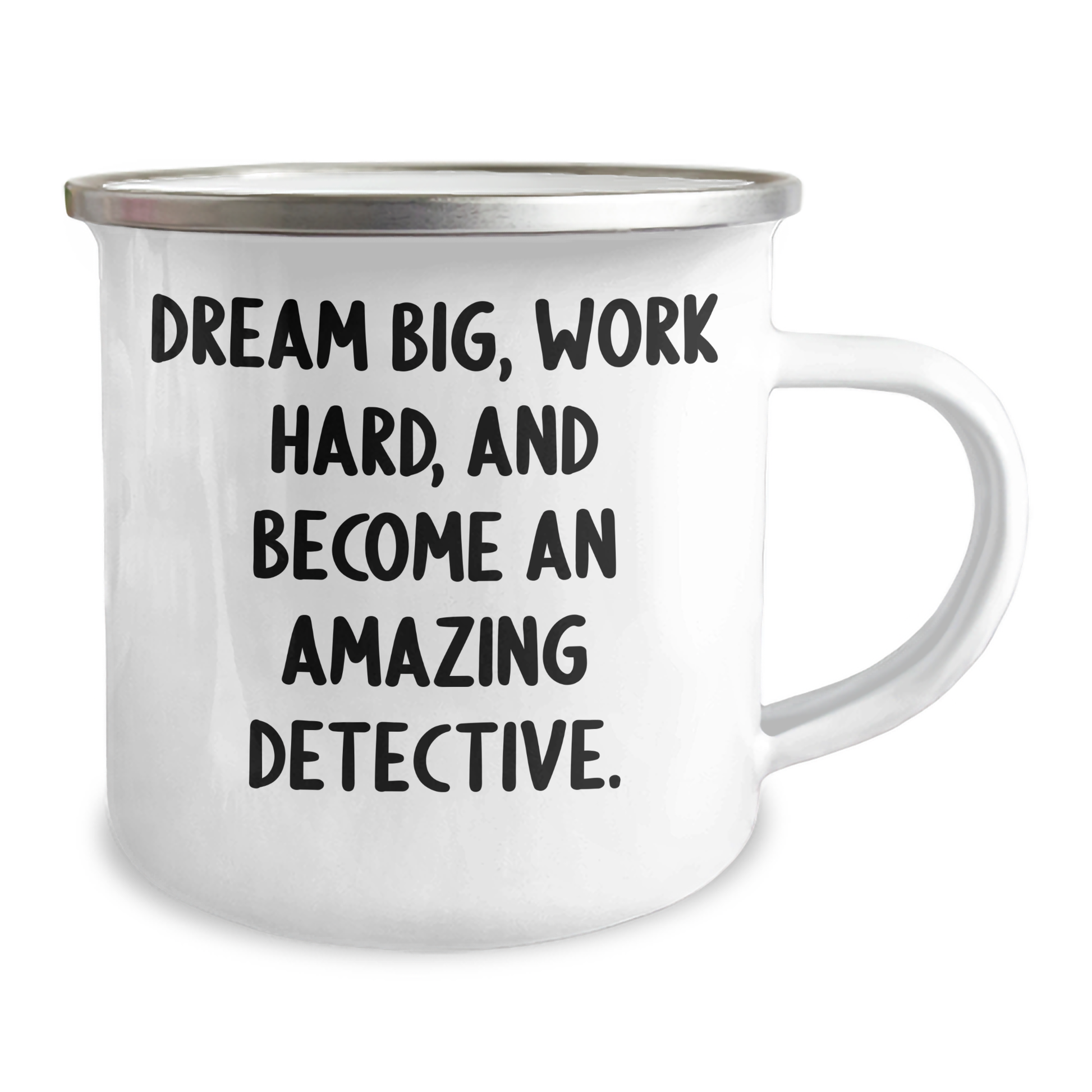 Detective Gifts for Men and Women, Funny Camping Mug for Graduation with 'Dream Big, Work Hard, And Become An Amazing Detective.' Quote, Gifts from Family and Friends - Image 2