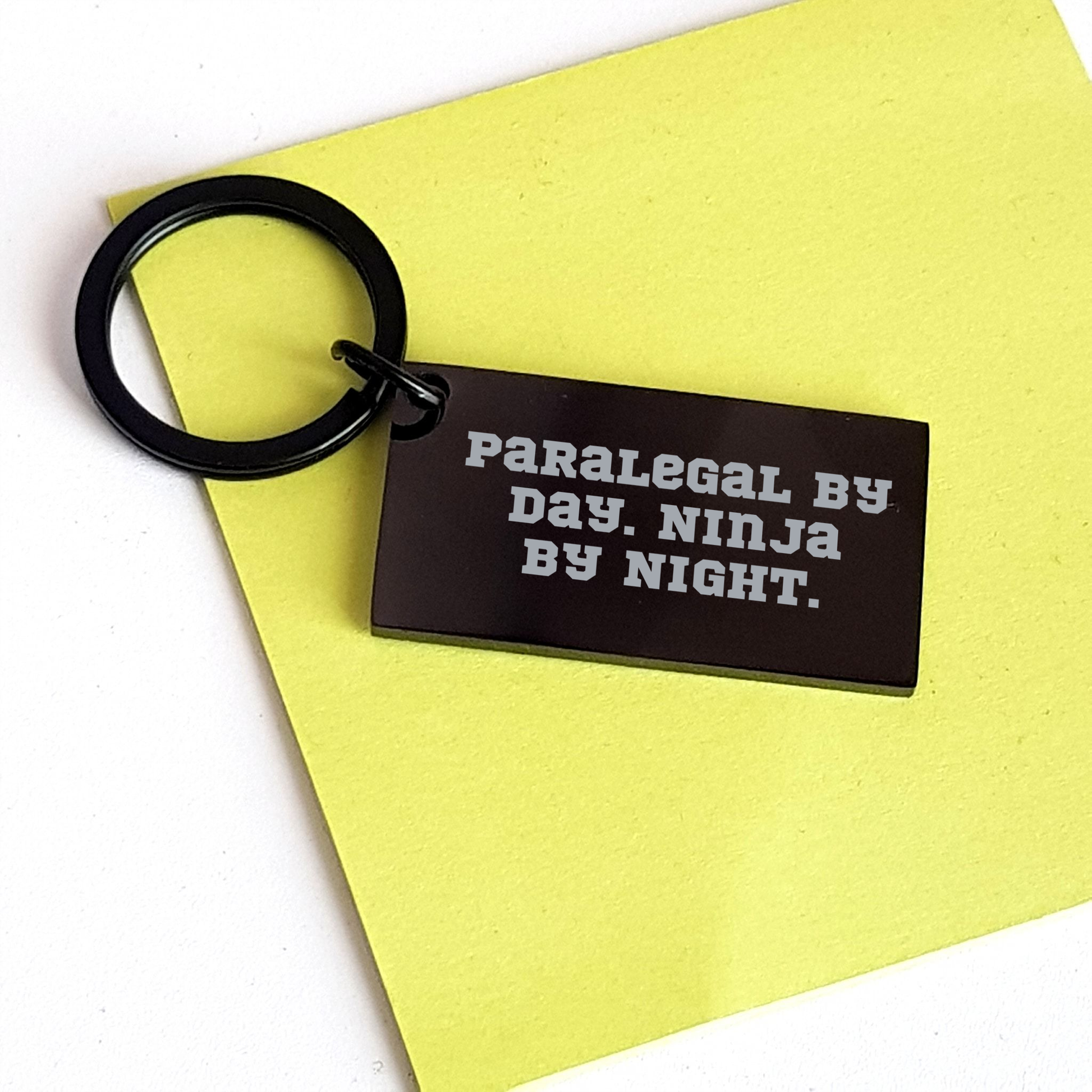 Paralegal By Day, Ninja By Night, Funny Keychain Gifts for Men, Father's Day Unique Gifts from Friends - Image 3