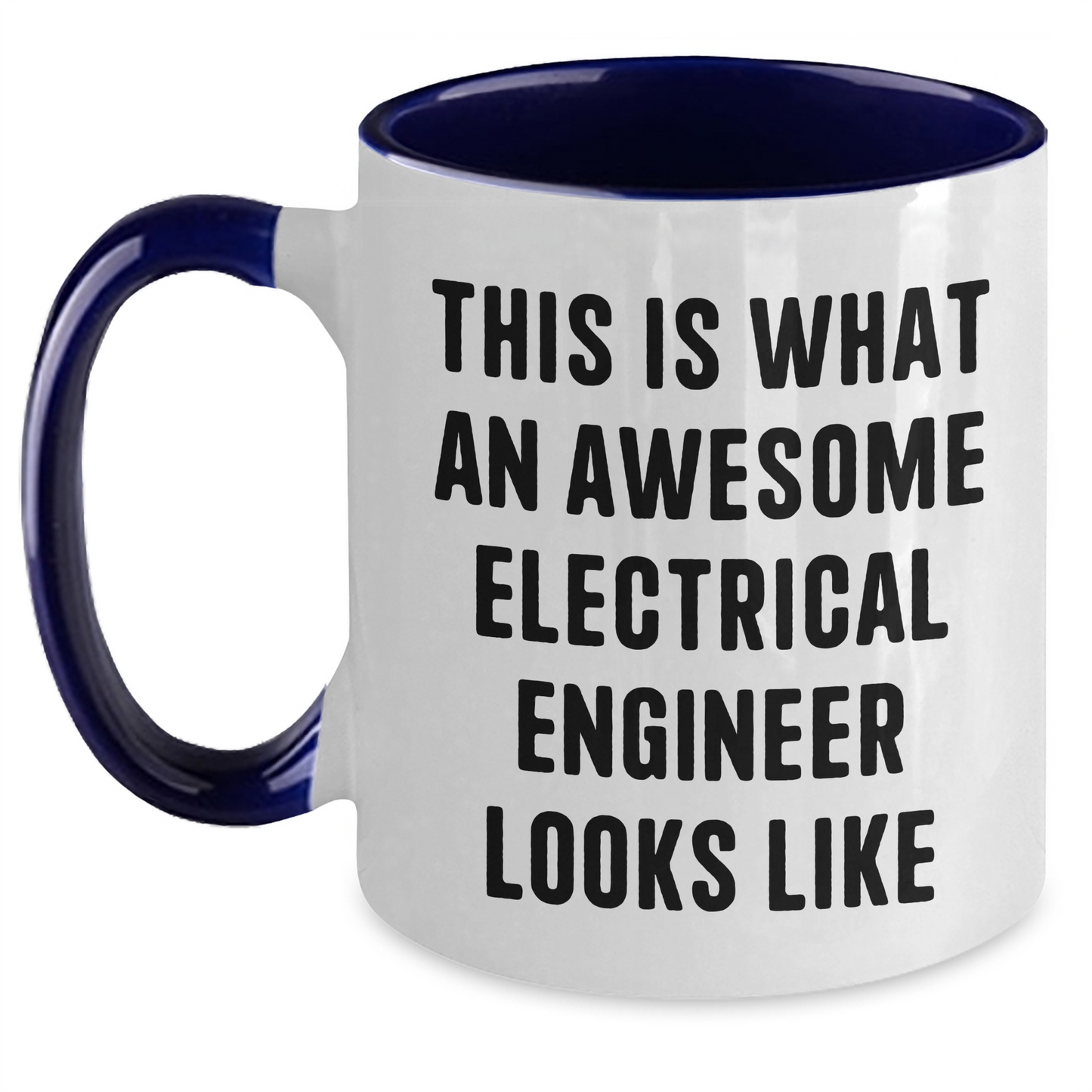 Funny Electrical Engineer Gifts for Men, Women, Friends, and Coworkers - Two Tone Coffee Mug, This Is What An Awesome Electrical Engineer Looks Like, Graduation Unique Gifts from Family - Main
