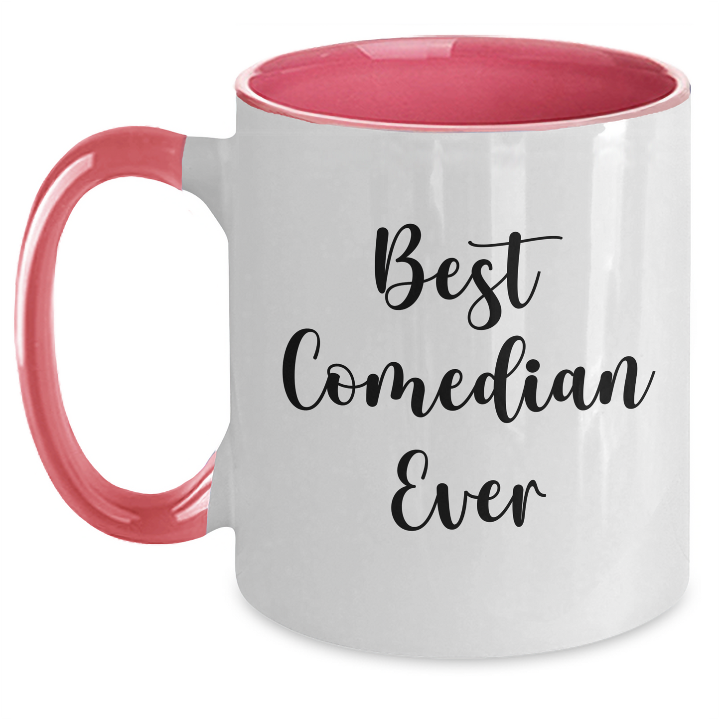 Funny Comedian Gifts from Friends, Comedian Two Tone Coffee Mugs for Men, Women, Family, Coworkers, 'Best Comedian Ever' Quote, Graduation Unique Gifts - Main