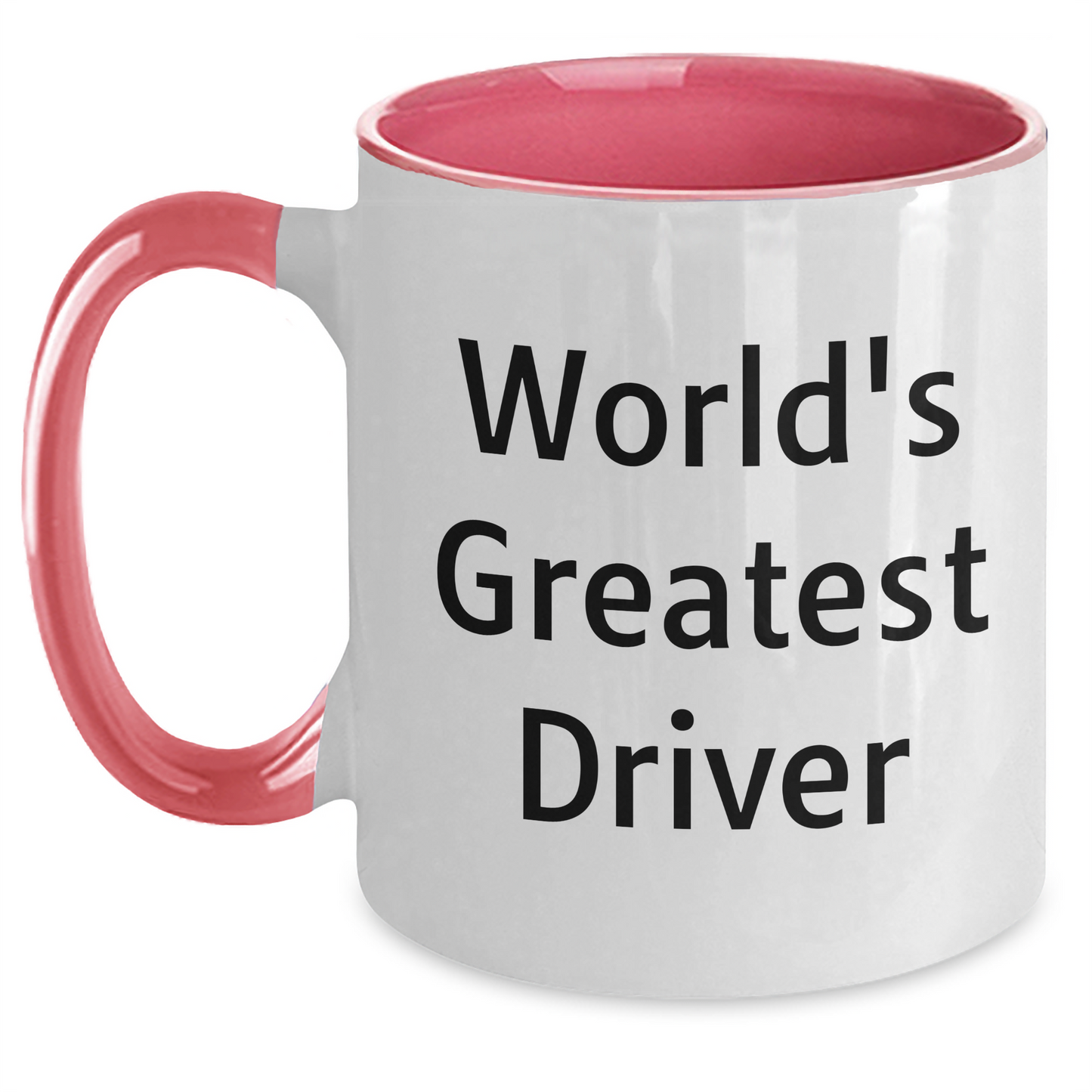 Funny Driver Gifts for Men from Friends - 'World's Greatest' Inspirational Two Tone Coffee Mug for Graduation - Main