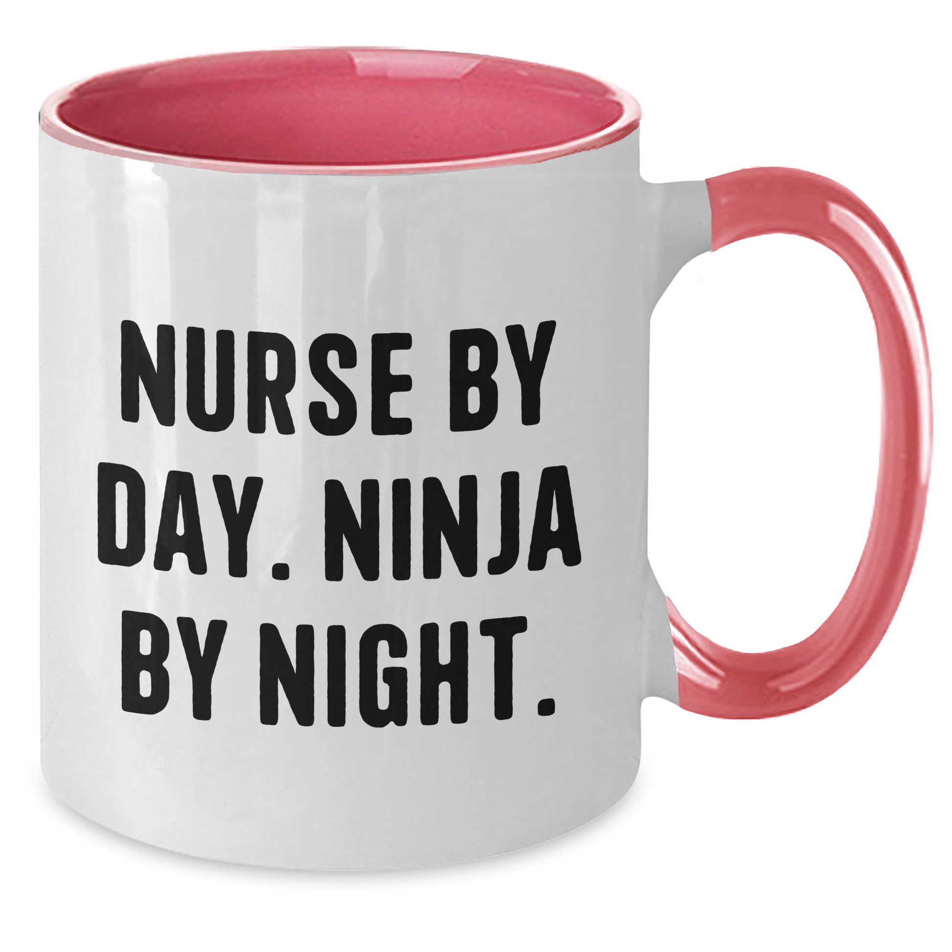 Funny Nurse By Day. Ninja By Night. Two Tone Coffee Mugs Gifts for Men, Women, Friends, Coworkers, Family - Nurse Gifts for Father's Day, Unique Gifts from Men, Women, Friends, Coworkers, Family - Additional