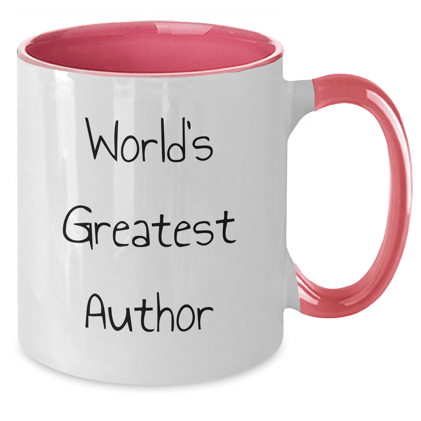 Funny World's Greatest Author Gifts for Men from Friends - Two Tone Coffee Mug for Graduation - Additional