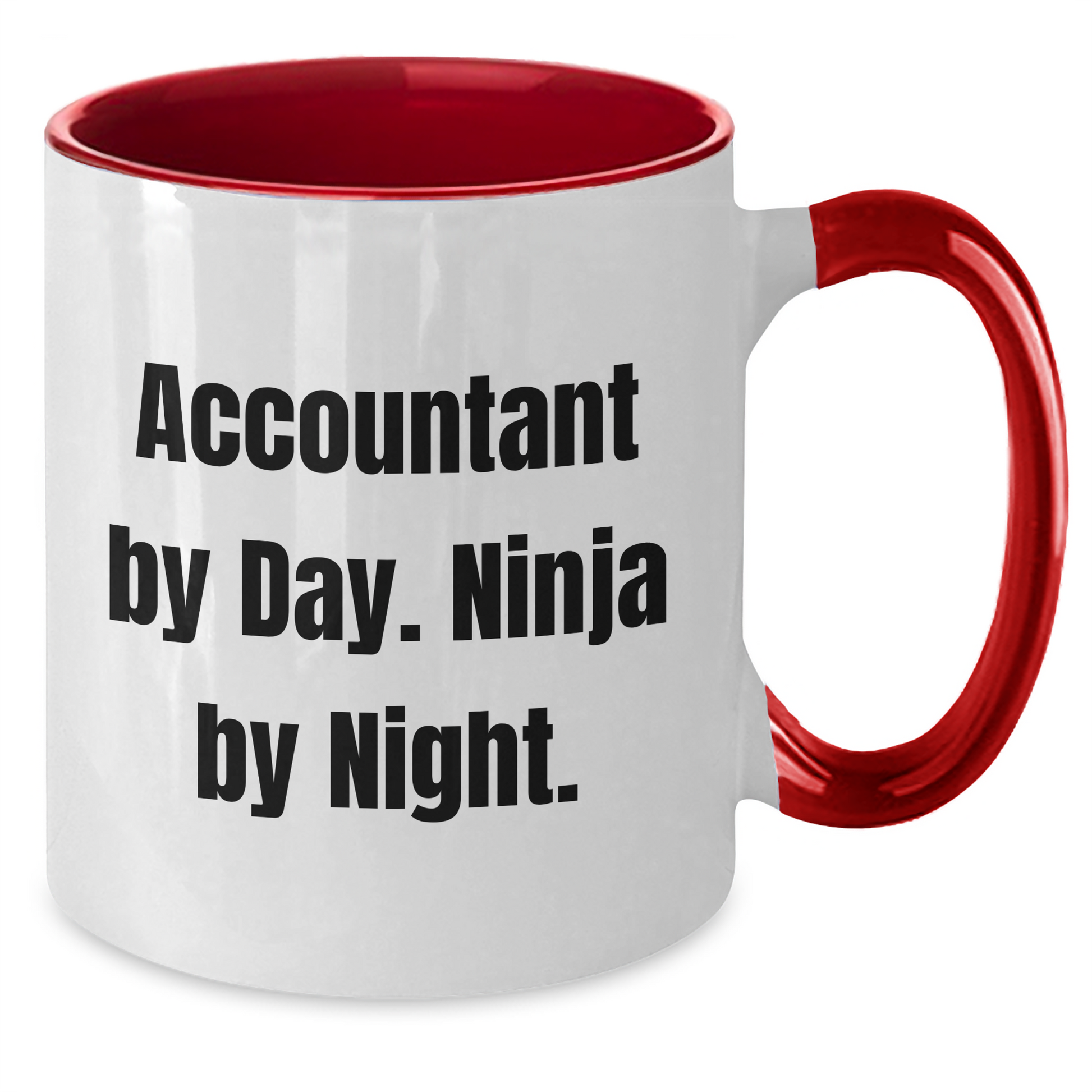 Accountant By Day Ninja By Night Two Tone Coffee Mug Gifts for Accountant Fathers Day from Men - Additional