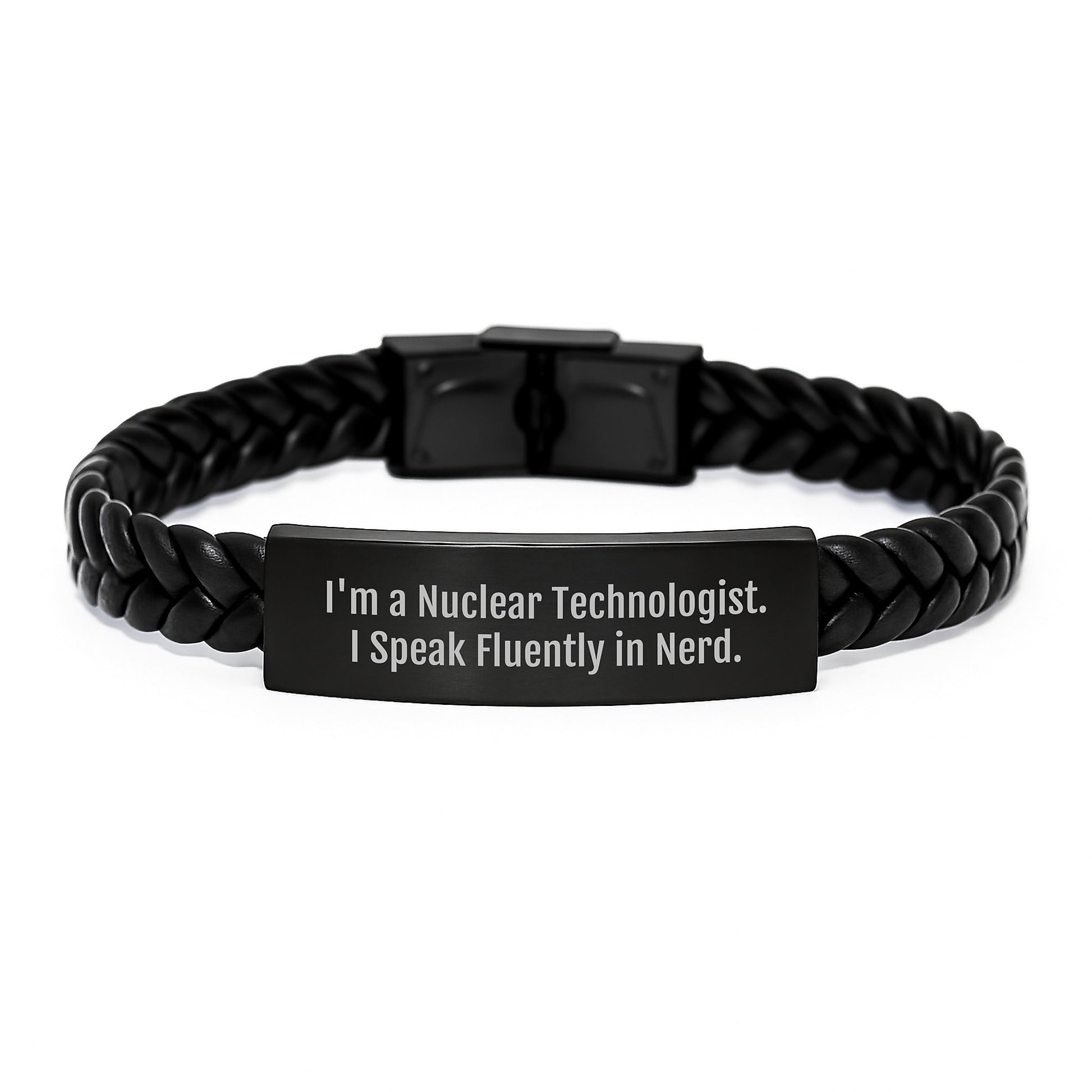 Funny Interlaced Leather Bracelet for Nuclear Technologist Graduation Unique Gifts from Friends - Image 1