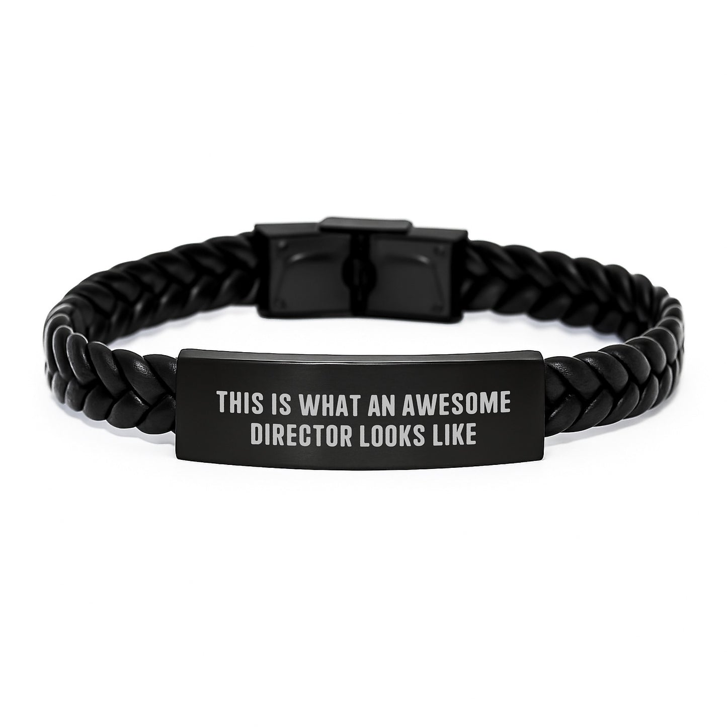 Funny Director Birthday Unique Gifts from Men to Awesome Director Friends - Interlaced Leather Bracelet, Stainless Steel and PU Leather - Image 1