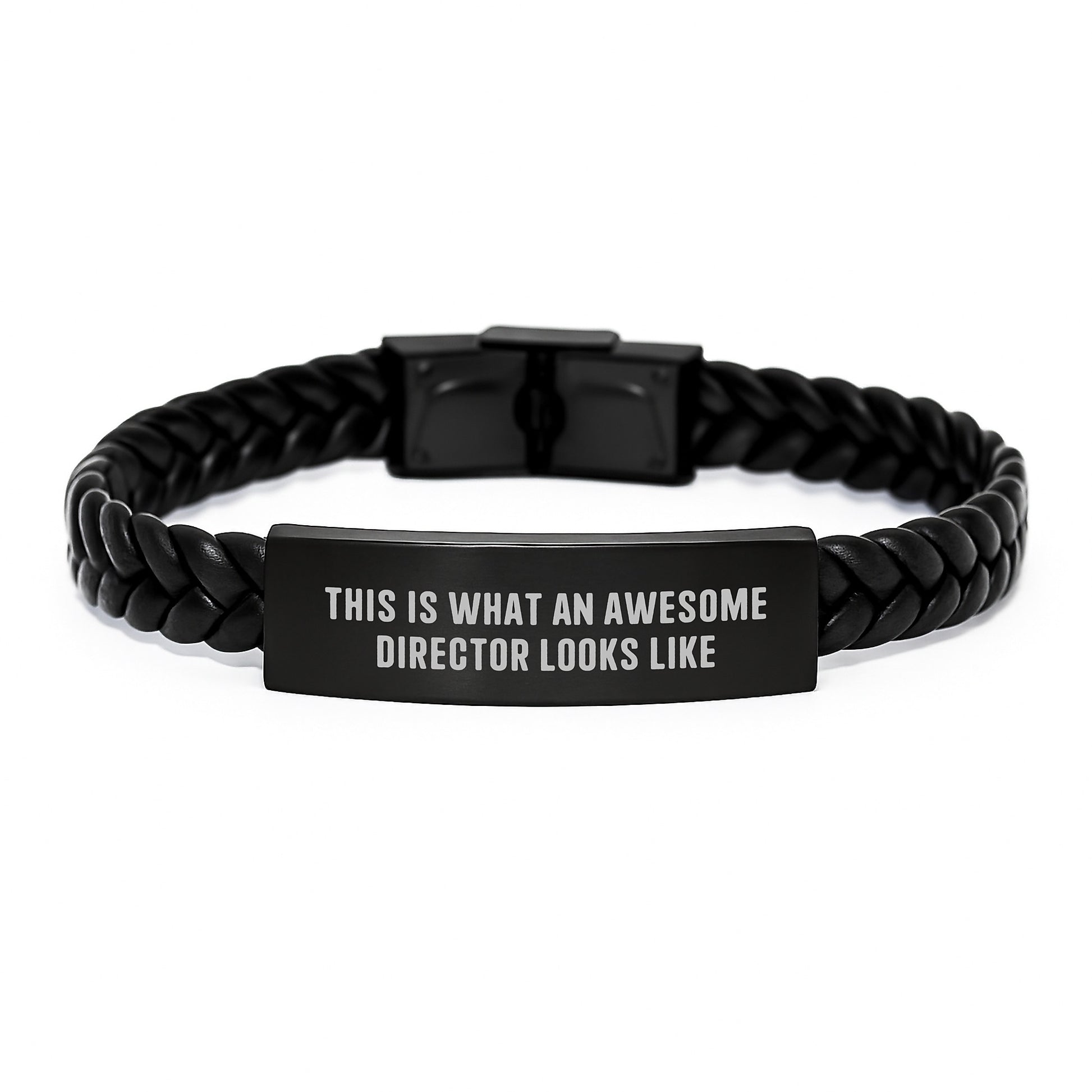 Funny Director Birthday Unique Gifts from Men to Awesome Director Friends - Interlaced Leather Bracelet, Stainless Steel and PU Leather - Image 1