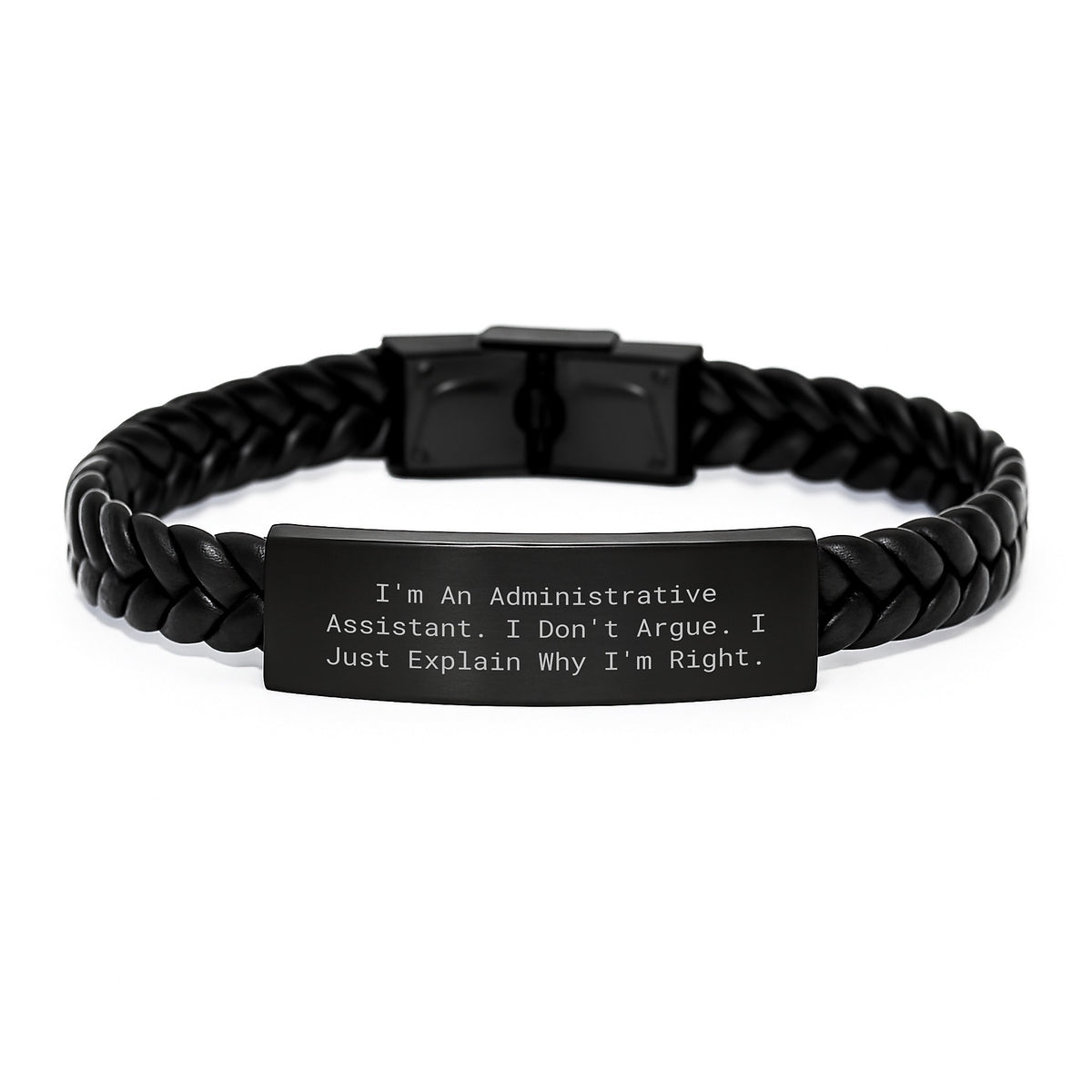 Christmas Gift for Her - Funny Administrative Assistant Bracelet Present - Image 1