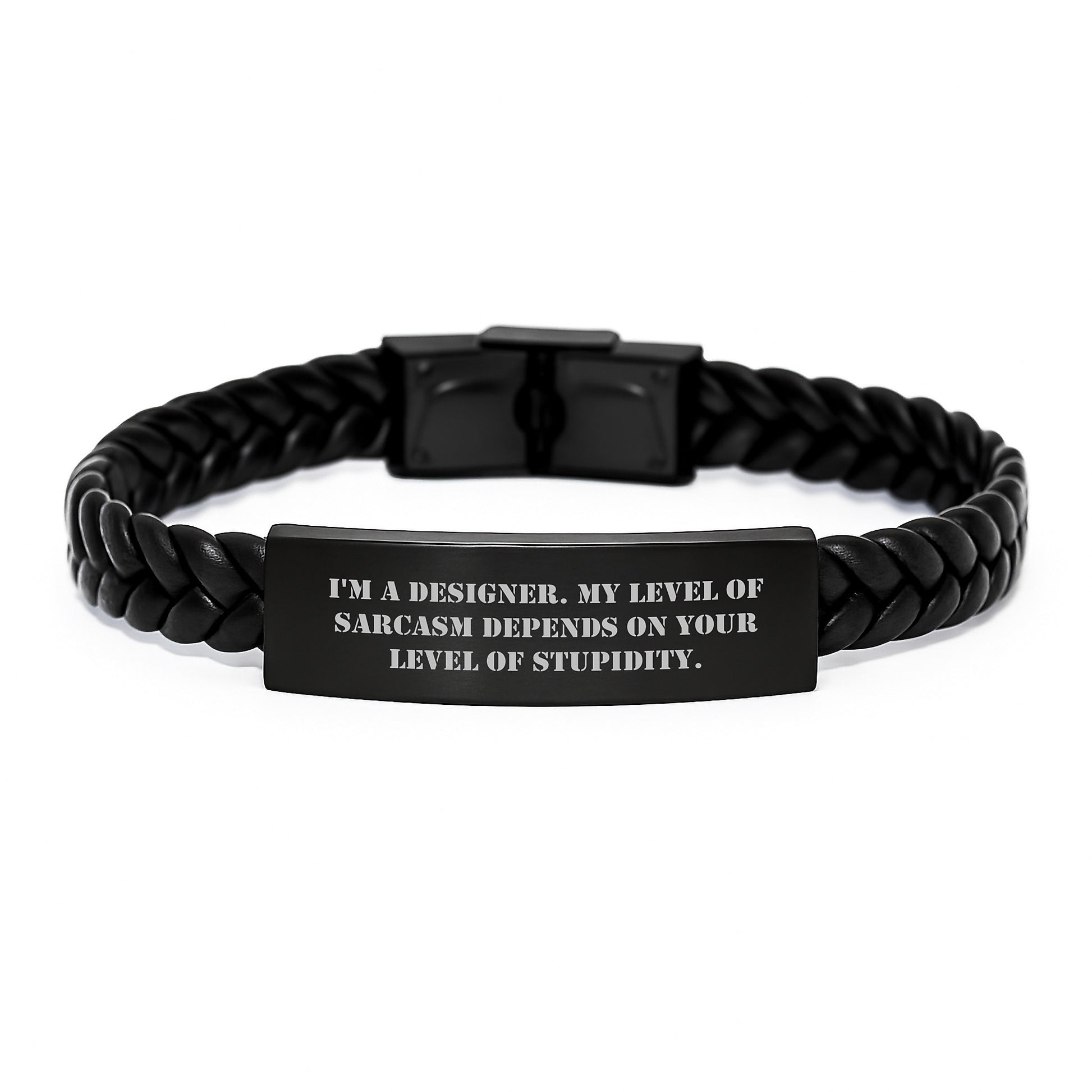Birthday Gift Designer Interlaced Leather Bracelet for Her Present - Image 1