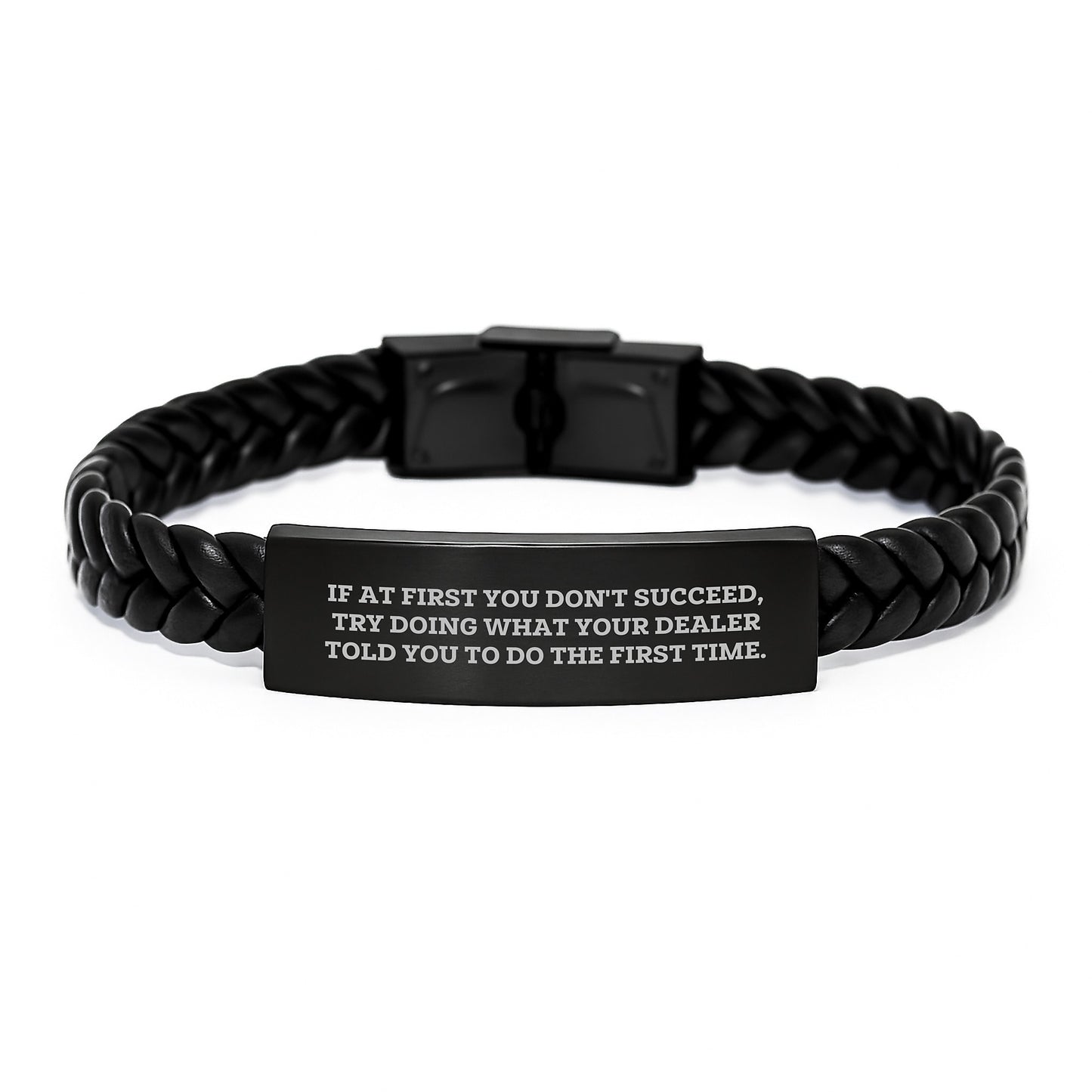 Dealer Interlaced Leather Bracelet Birthday Gift Present for Her - Image 1