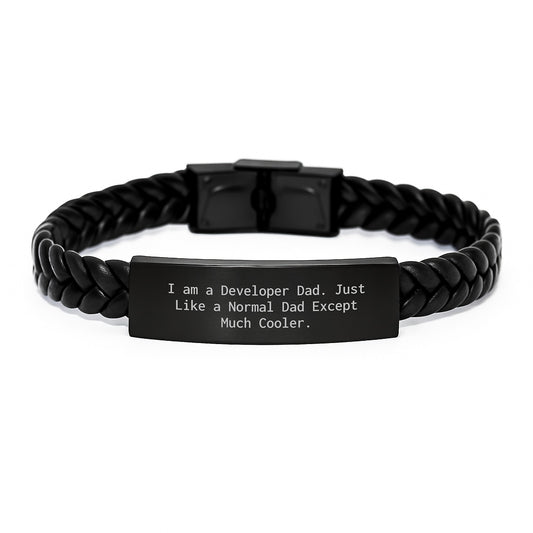 Birthday Gift Developer Interlaced Leather Elegant Bracelet for Her - Image 1