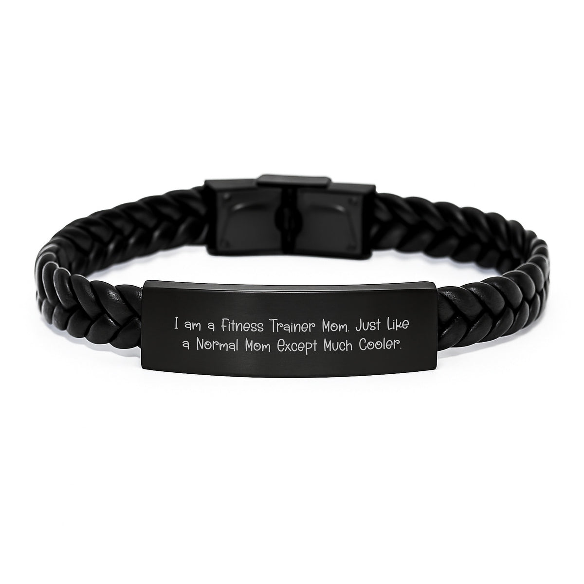 Fitness Trainer Keepsake Bracelet Gift for Him - A Cool Mom's Saying - Image 1