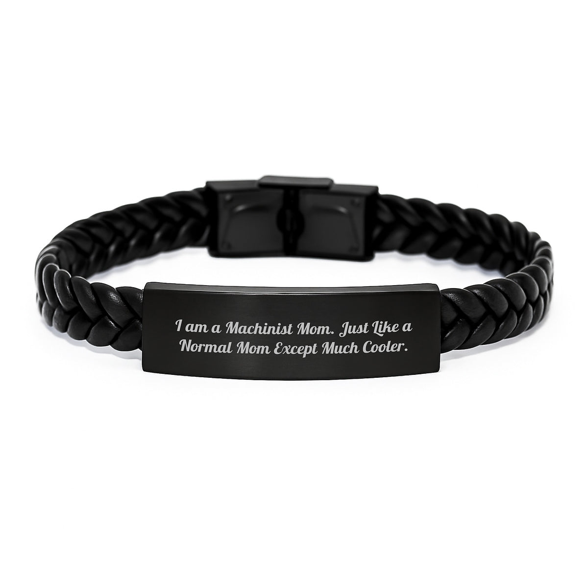 Christmas Gift for Her Machinist Mom Bracelet - A Cool Mom Saying - Image 1