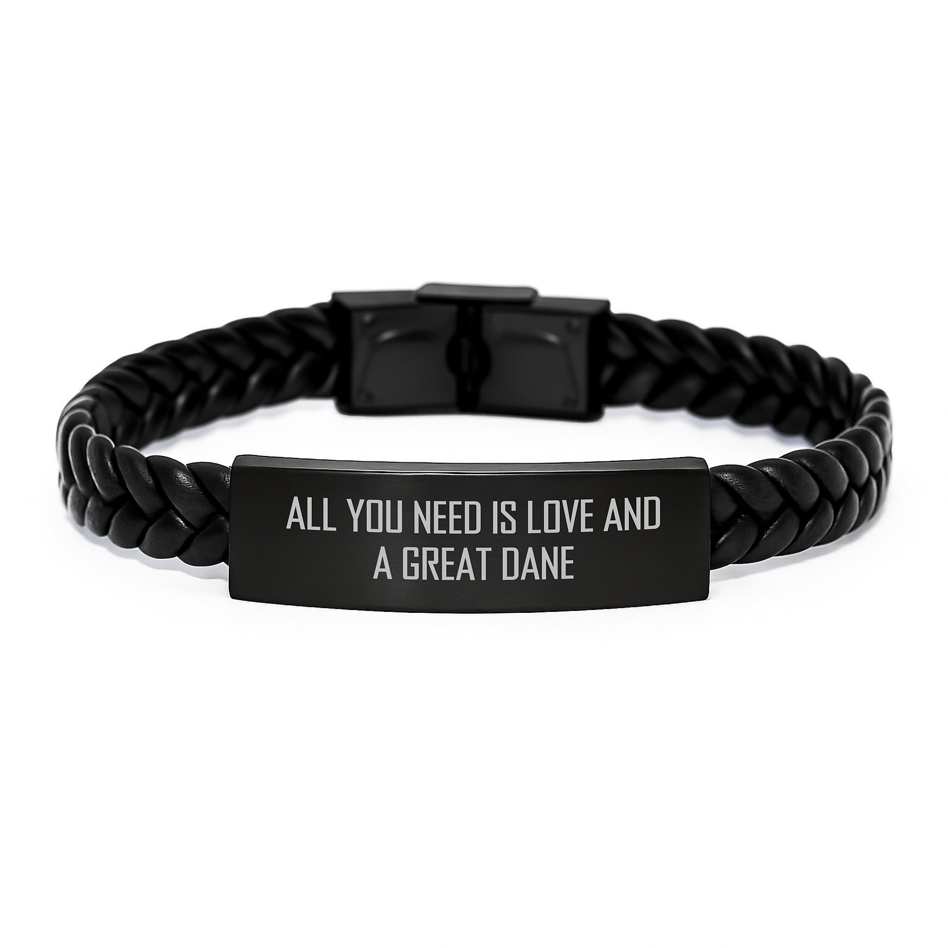 Funny Great Dane Dog Interlaced Leather Bracelet Gifts for Men from Friends - Inspirational Birthday Unique Gifts - Image 1