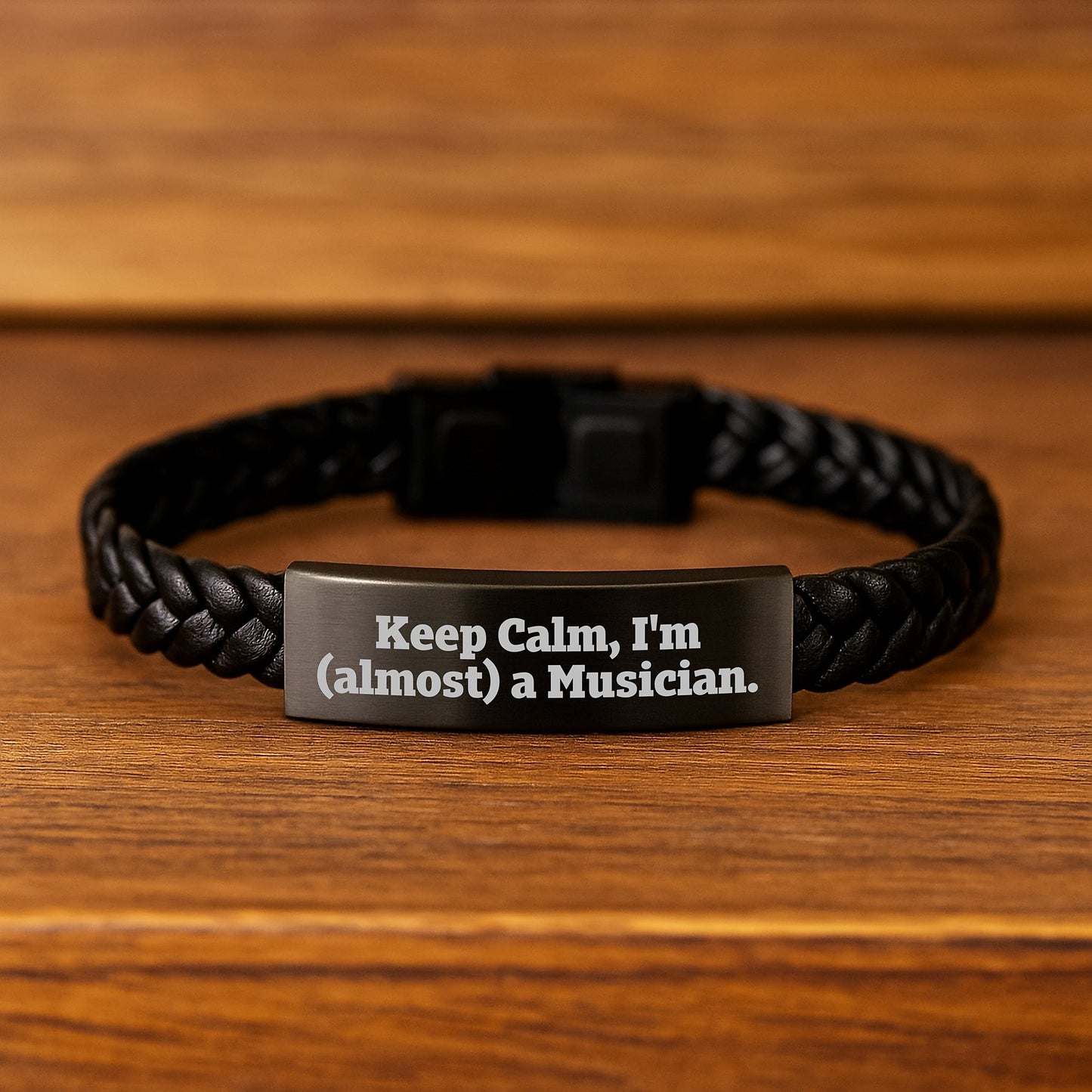 Birthday Gift Interlaced Leather Bracelet for Her Present – Musician - Image 2