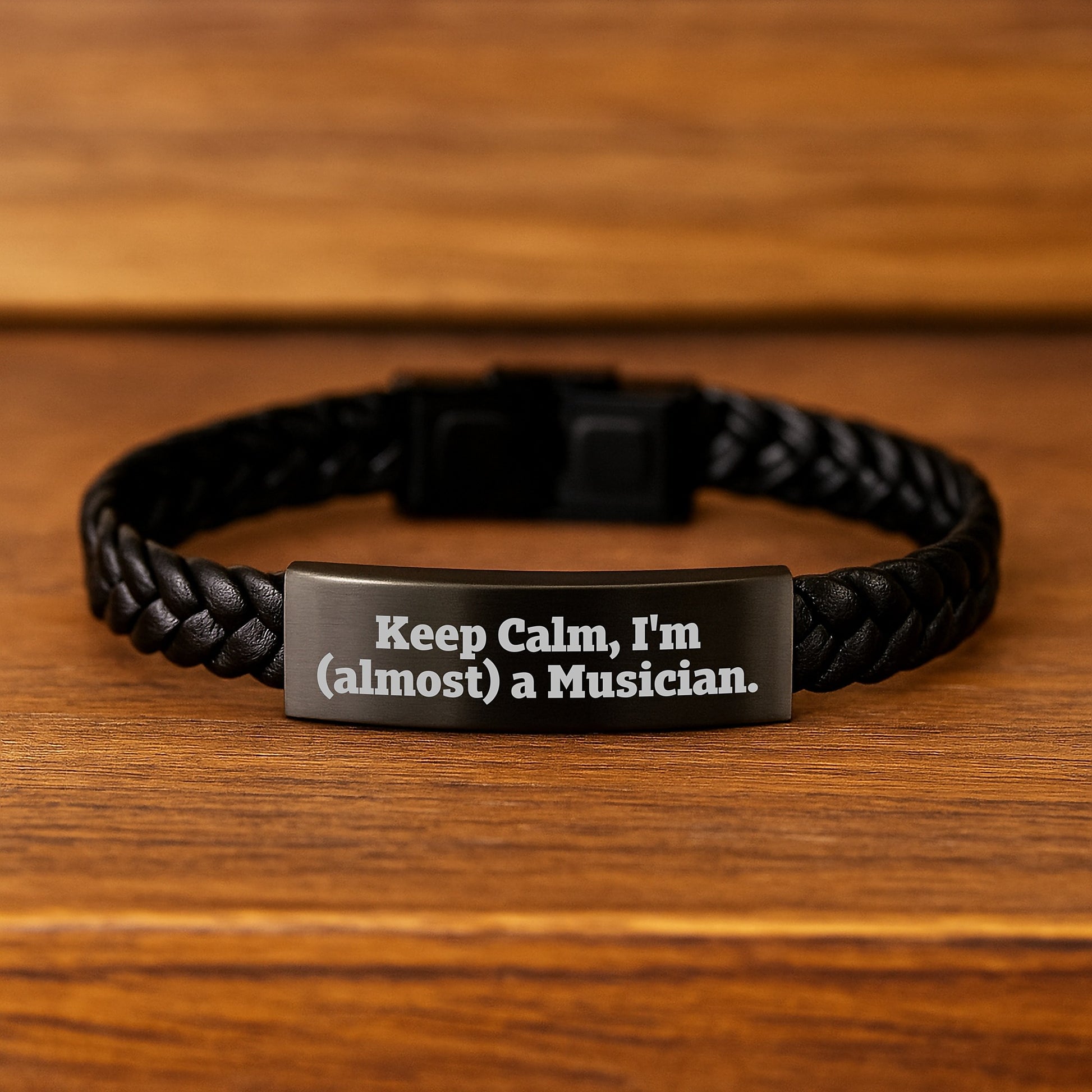 Birthday Gift Interlaced Leather Bracelet for Her Present – Musician - Image 2