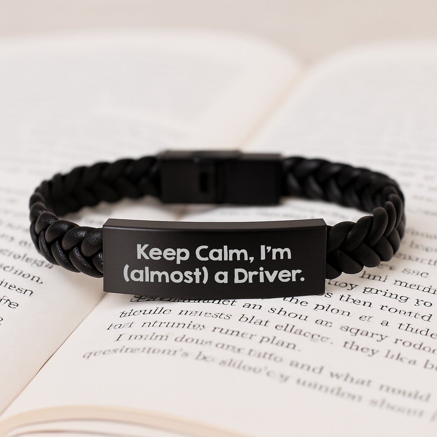 Witty Driver Novelty Interlaced Leather Bracelet Friends Birthday Gift - Image 3