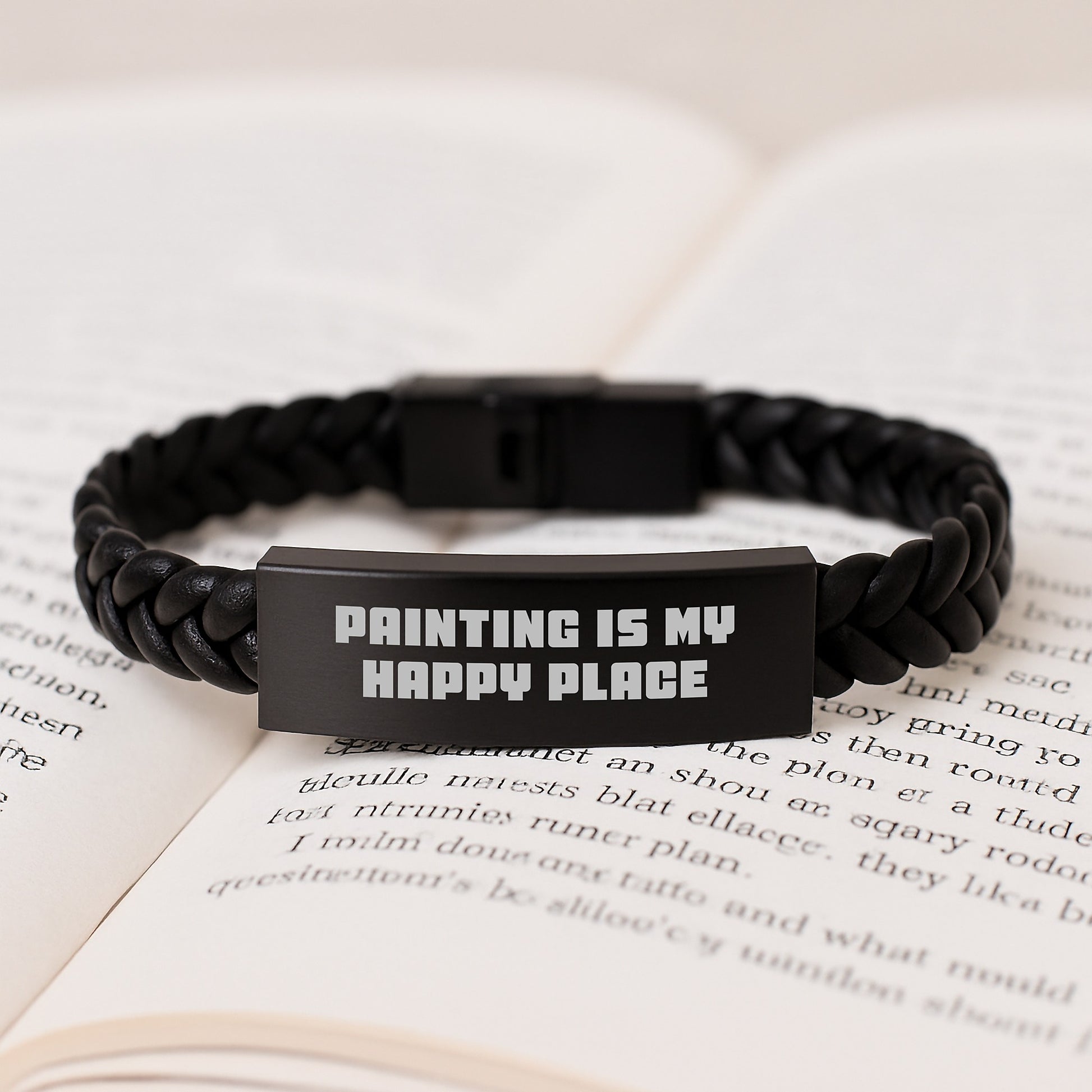 Funny Inspirational Gifts for Painting Enthusiasts, Interlaced Leather Bracelet for Men Women Friends Coworkers Family, Unique Graduation Gift Ideas from Family - Image 3
