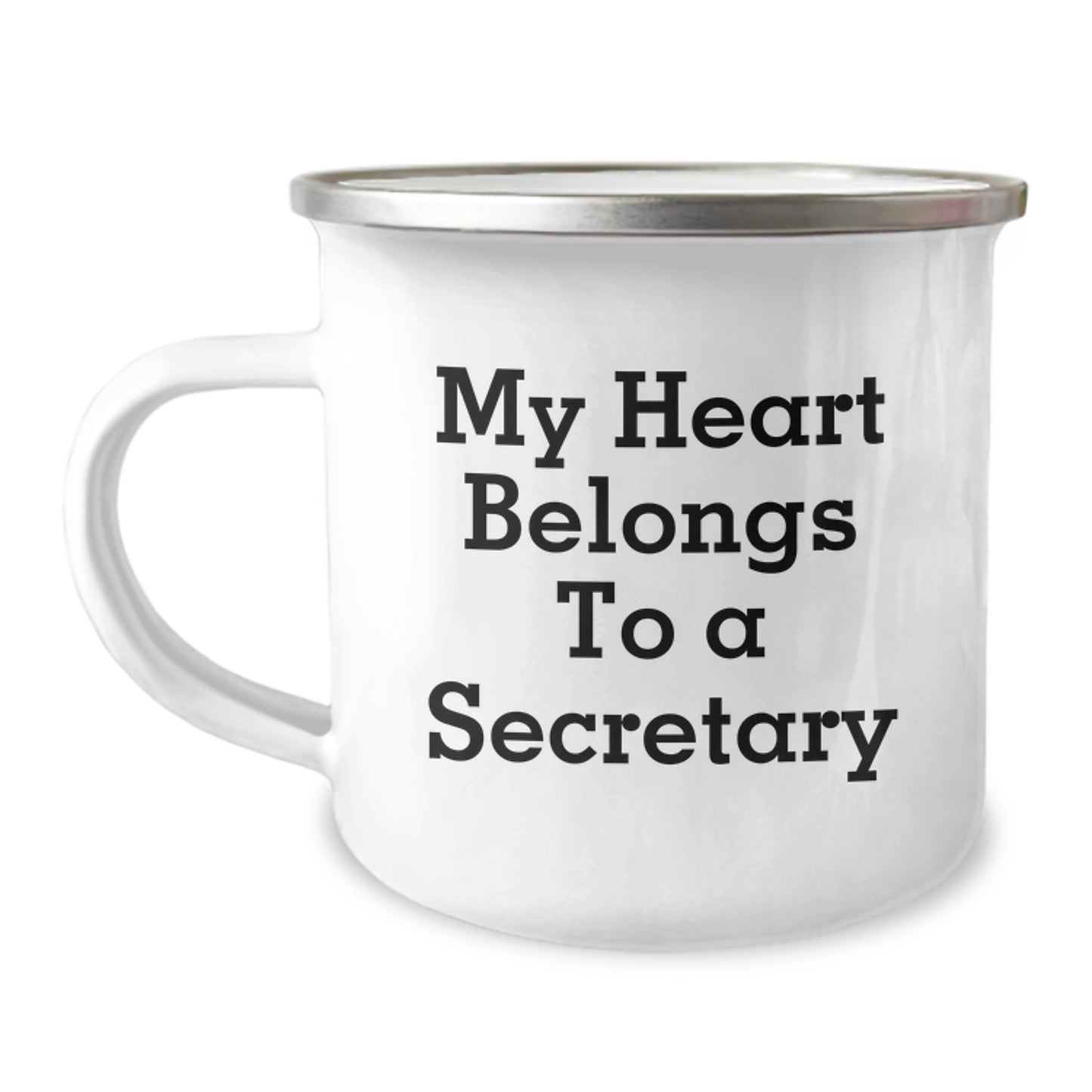 Cute Secretary Gifts from Family Funny My Heart Belongs To A Secretary Birthday Unique Presents for Secretary Women Friends - Image 1