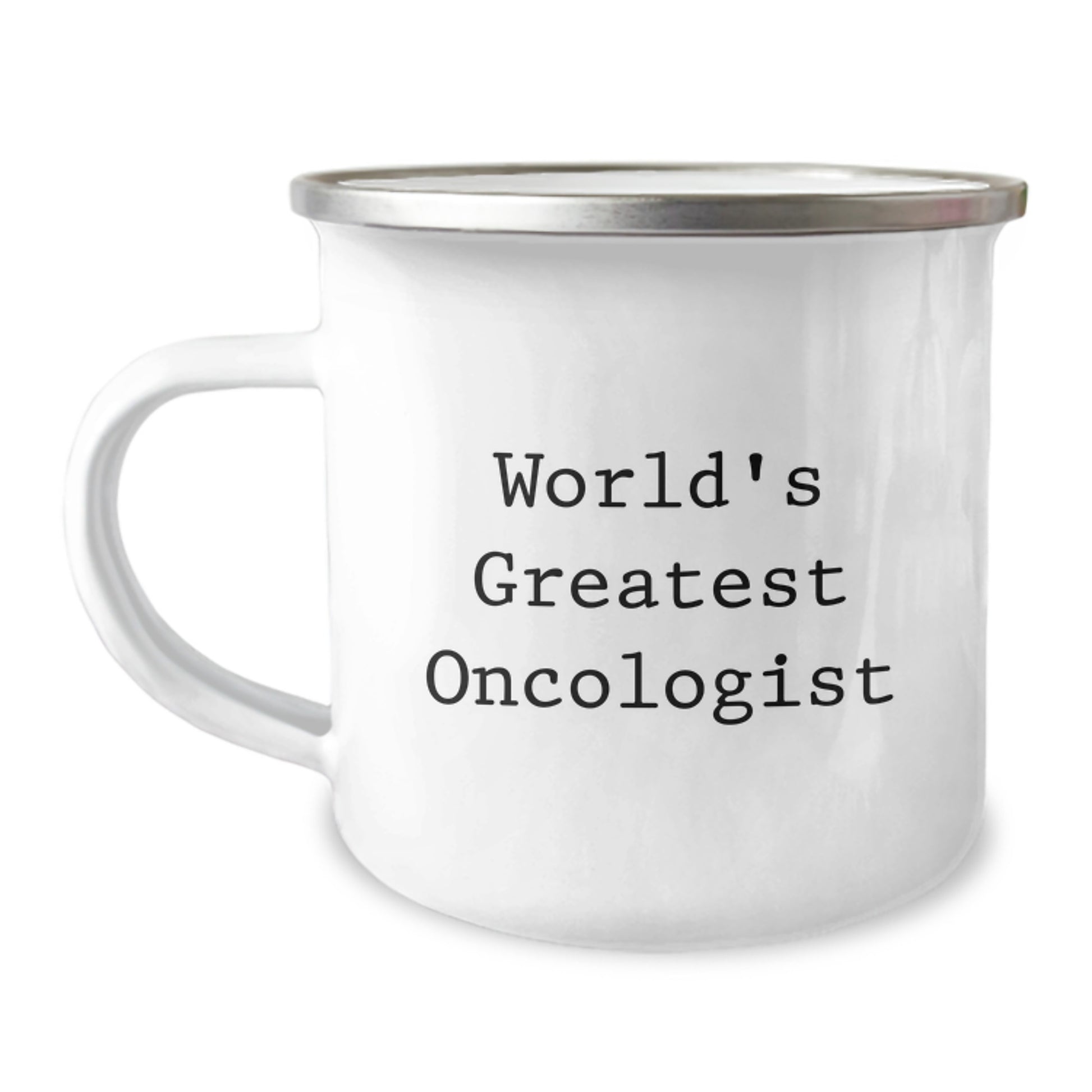 Inspiring Oncologist Gifts from Friends - World's Greatest Quote Funny Camping Mug for Birthday - Image 1