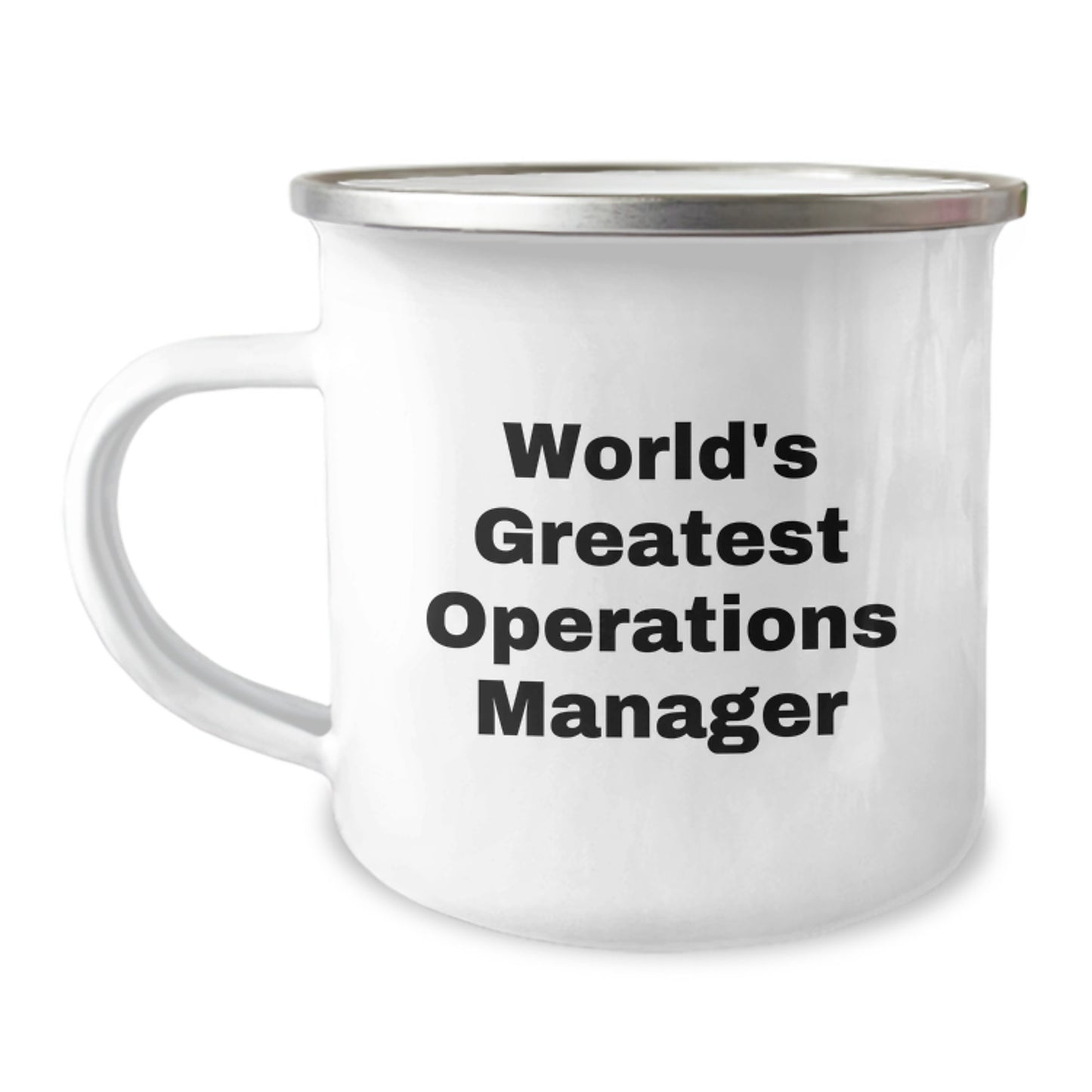 Unique Christmas Unique Gifts for Operations Manager Men, Funny 'World's Greatest Operations Manager' Camping Mug for Family Friends Coworkers - Image 1
