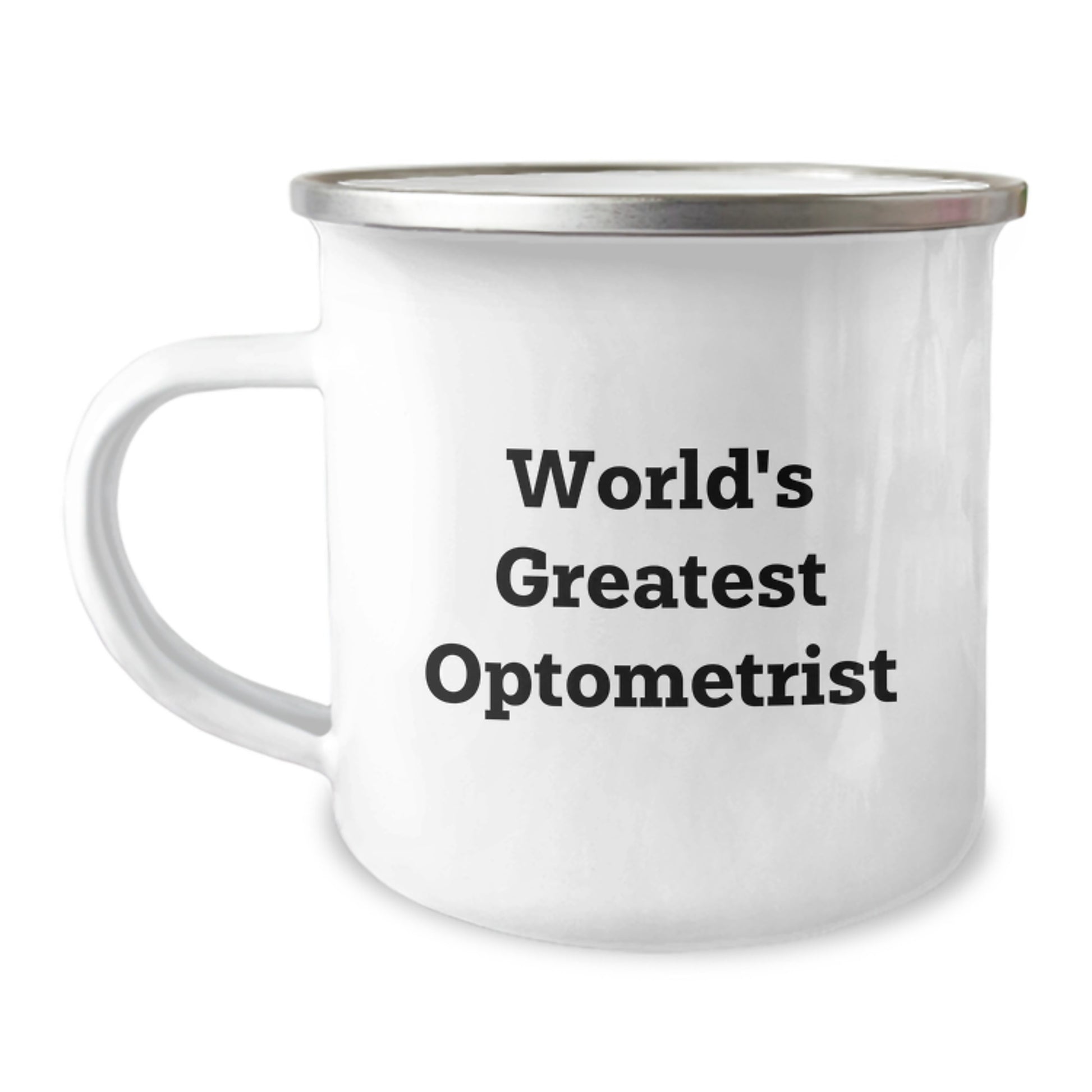 Funny Gift for World's Greatest Optometrist Mom's Mother's Day Camping Mug - Image 1