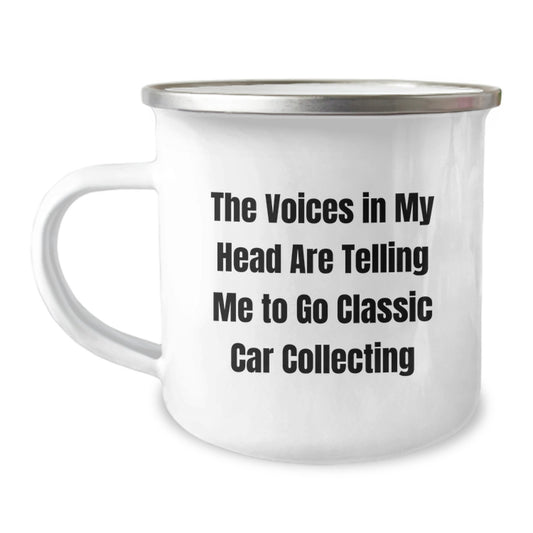Funny Classic Car Collecting Camping Mug Gifts from Friends for Graduation - Image 1