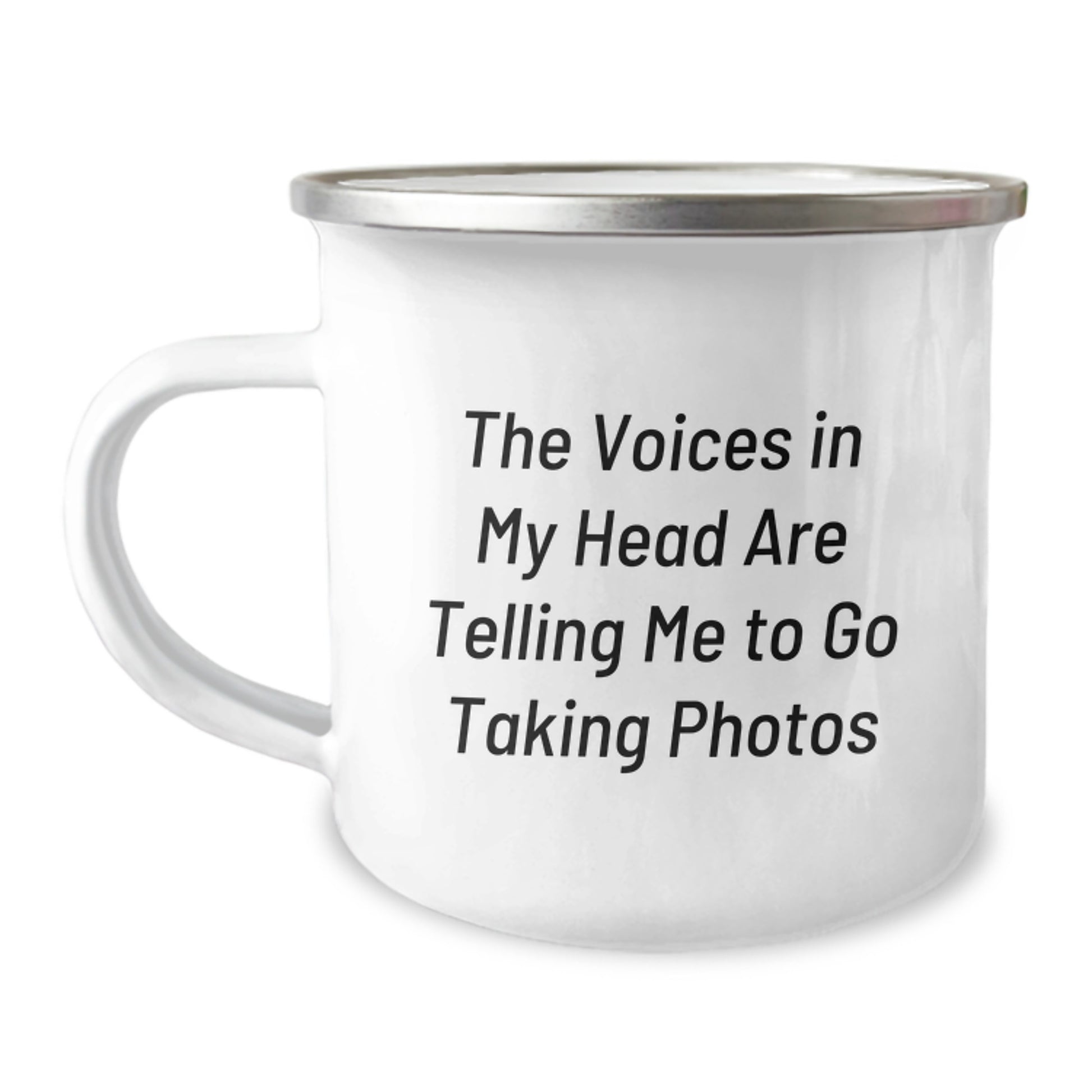 Funny Taking Photos Gifts for Camping Mug Lovers - 'The Voices In My Head Are Telling Me To Go Taking Photos' Birthday Unique Gifts from Friends and Family - Image 1