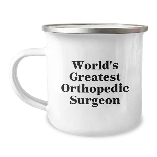 Funny Orthopedic Surgeon Camping Mug Gifts from Men to World's Greatest Doctor Friends - Image 1