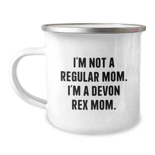 Funny Devon Rex Cat Gifts from Mom - Camping Mug for Birthday Unique Gifts - Image 1