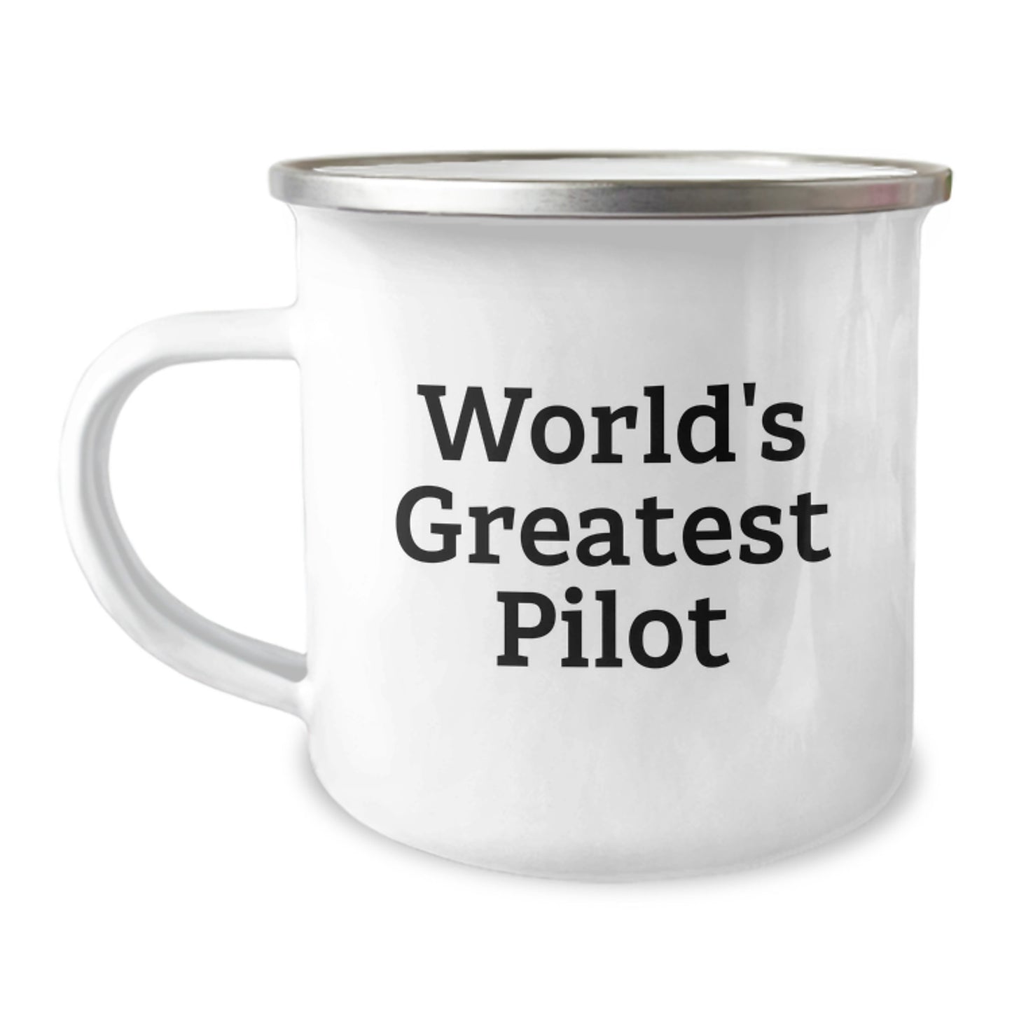 Fun Inspirational Pilot Gifts from Friends, World's Greatest Pilot Quote on Camping Mug, Unique Christmas Unique Gifts for Pilot - Image 1