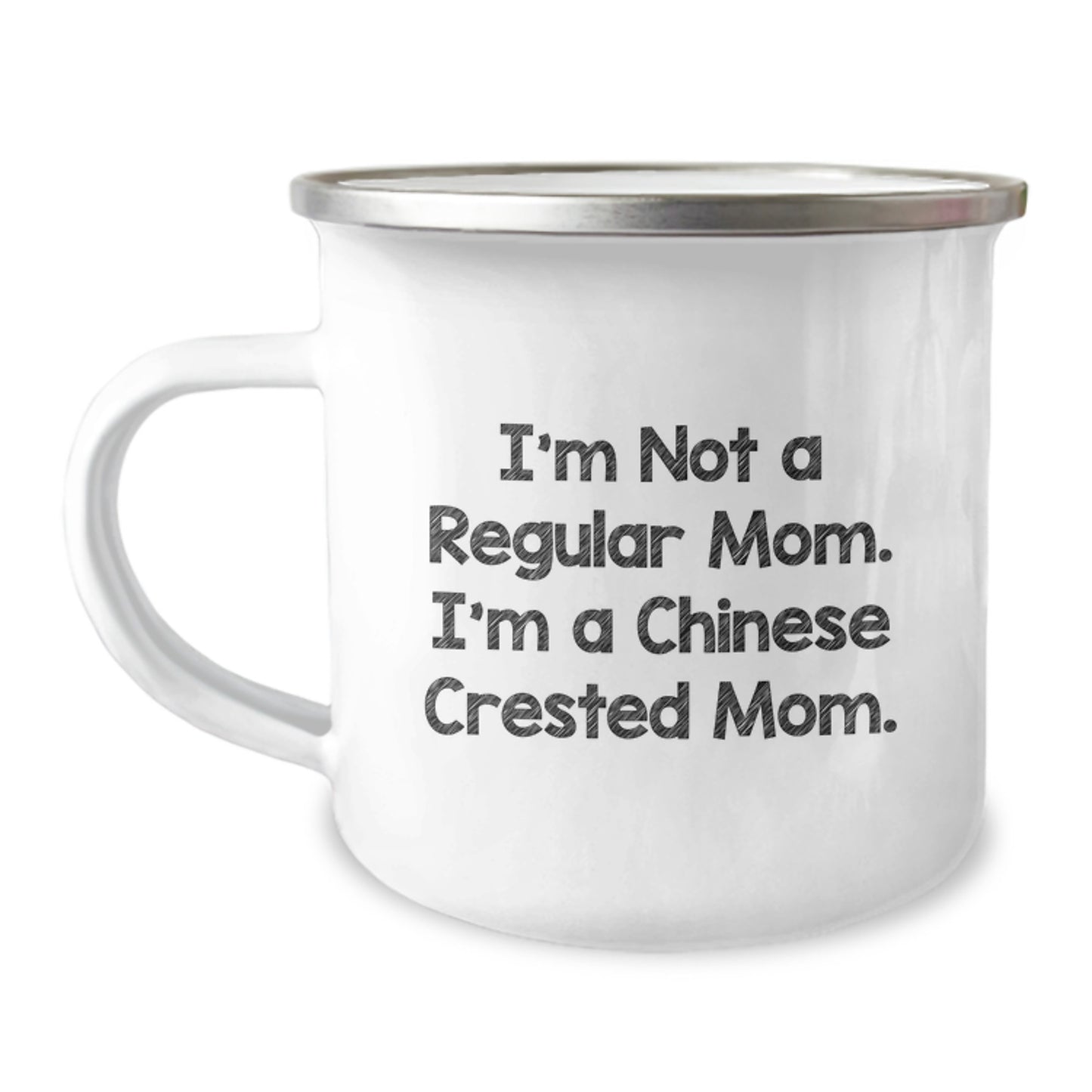 Funny Chinese Crested Dog Christmas Unique Gifts from Mom to Chinese Crested Dog Lover - Chinese Crested Dog Camping Mug, Unique Christmas Unique Gifts for Chinese Crested Dog Mom - Image 1