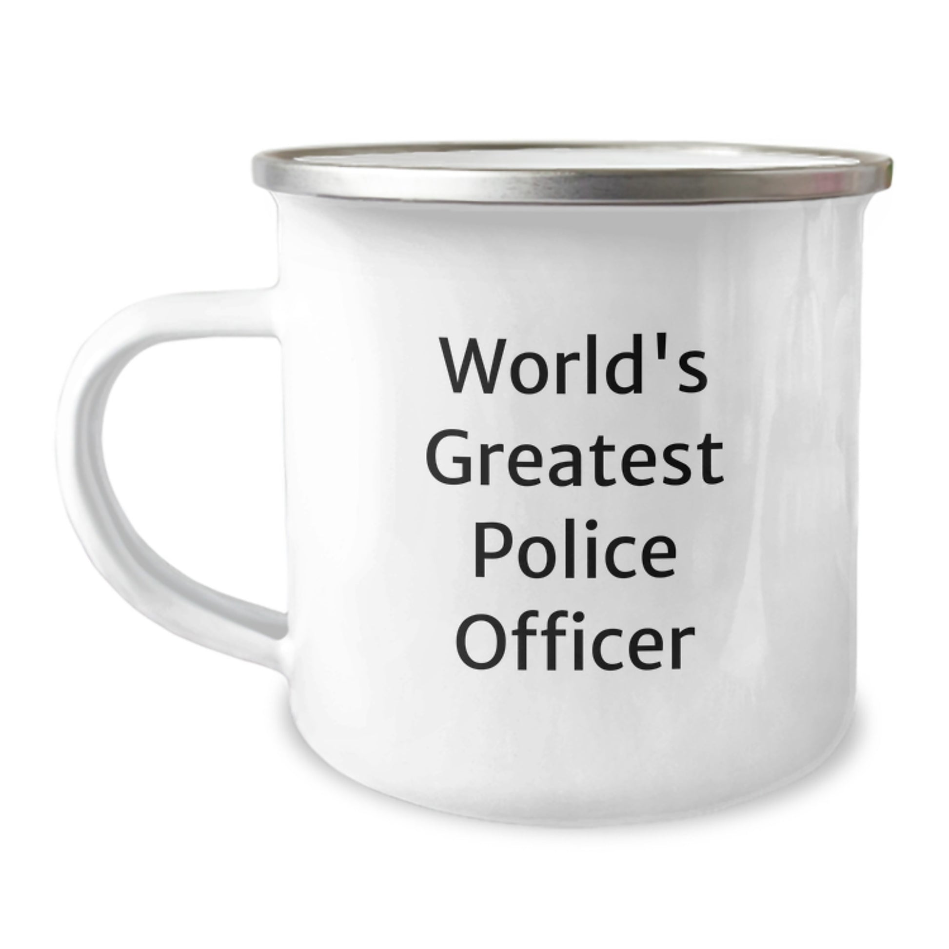 Funny World's Greatest Police Officer Camping Mug Gifts from Men to Police Officer Friends, Perfect Christmas Unique Gifts for Police Officers - Image 1
